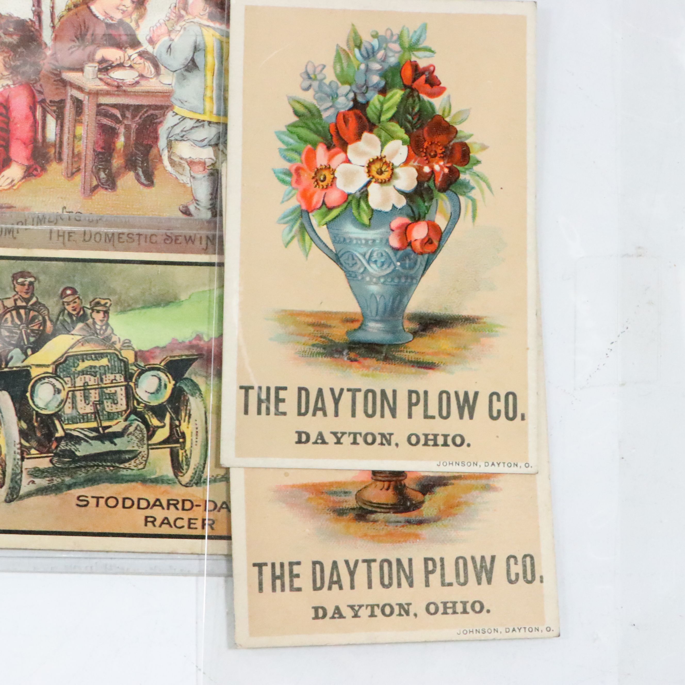Ohio Victorian Era Advertising Trade Cards with Other Antique Ephemera