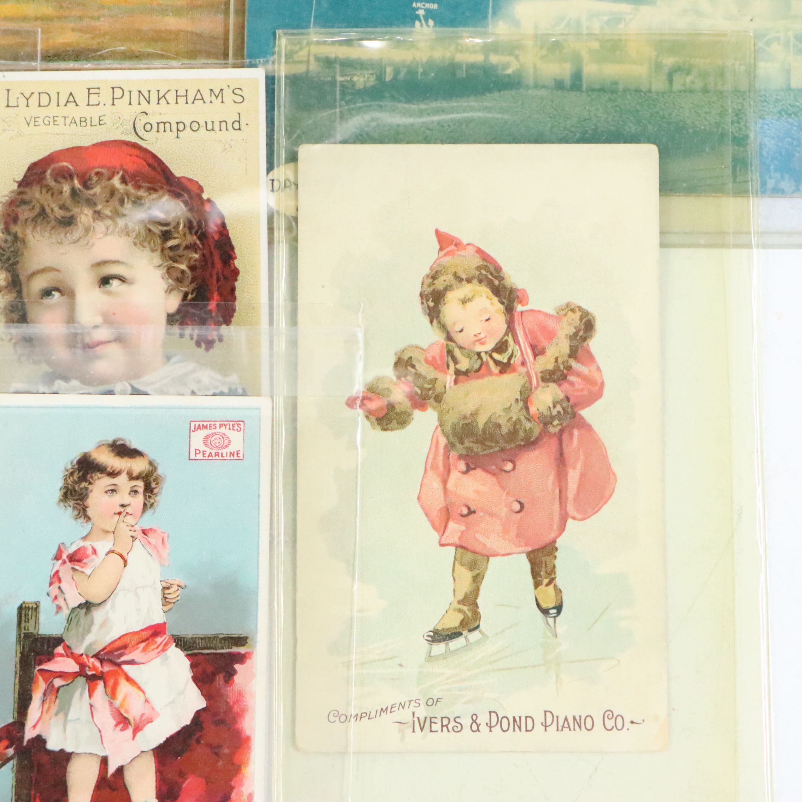 Ohio Victorian Era Advertising Trade Cards with Other Antique Ephemera