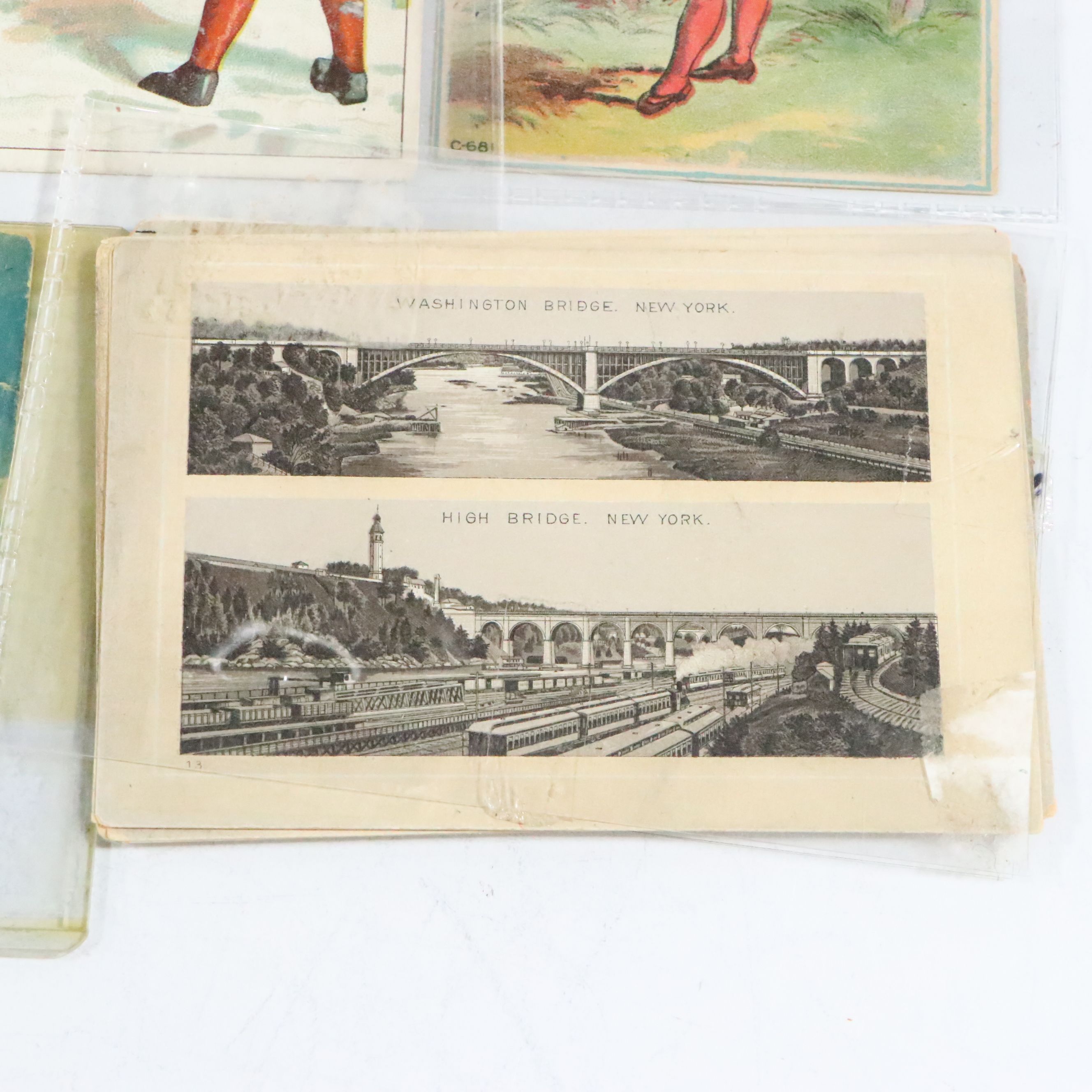 Ohio Victorian Era Advertising Trade Cards with Other Antique Ephemera