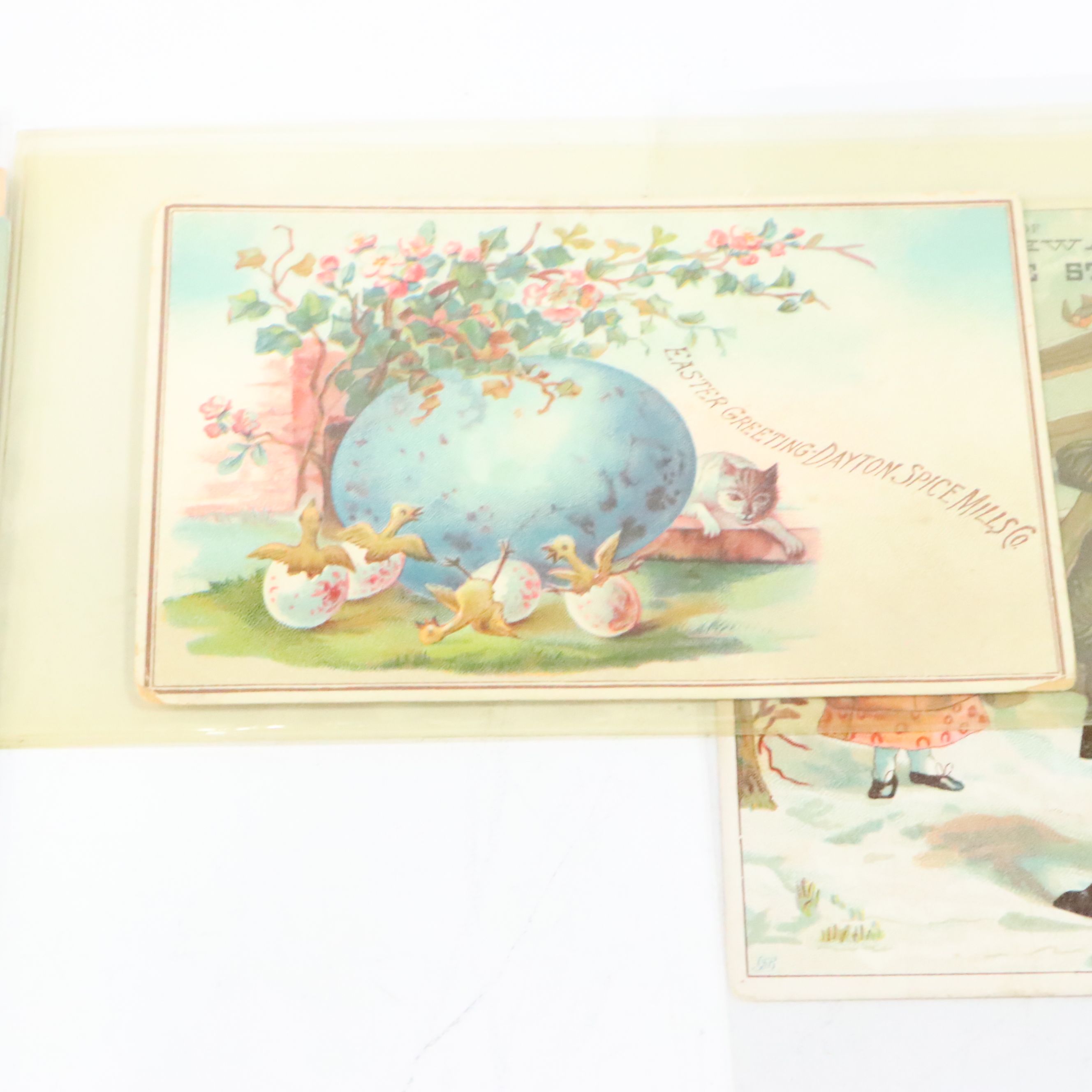 Ohio Victorian Era Advertising Trade Cards with Other Antique Ephemera