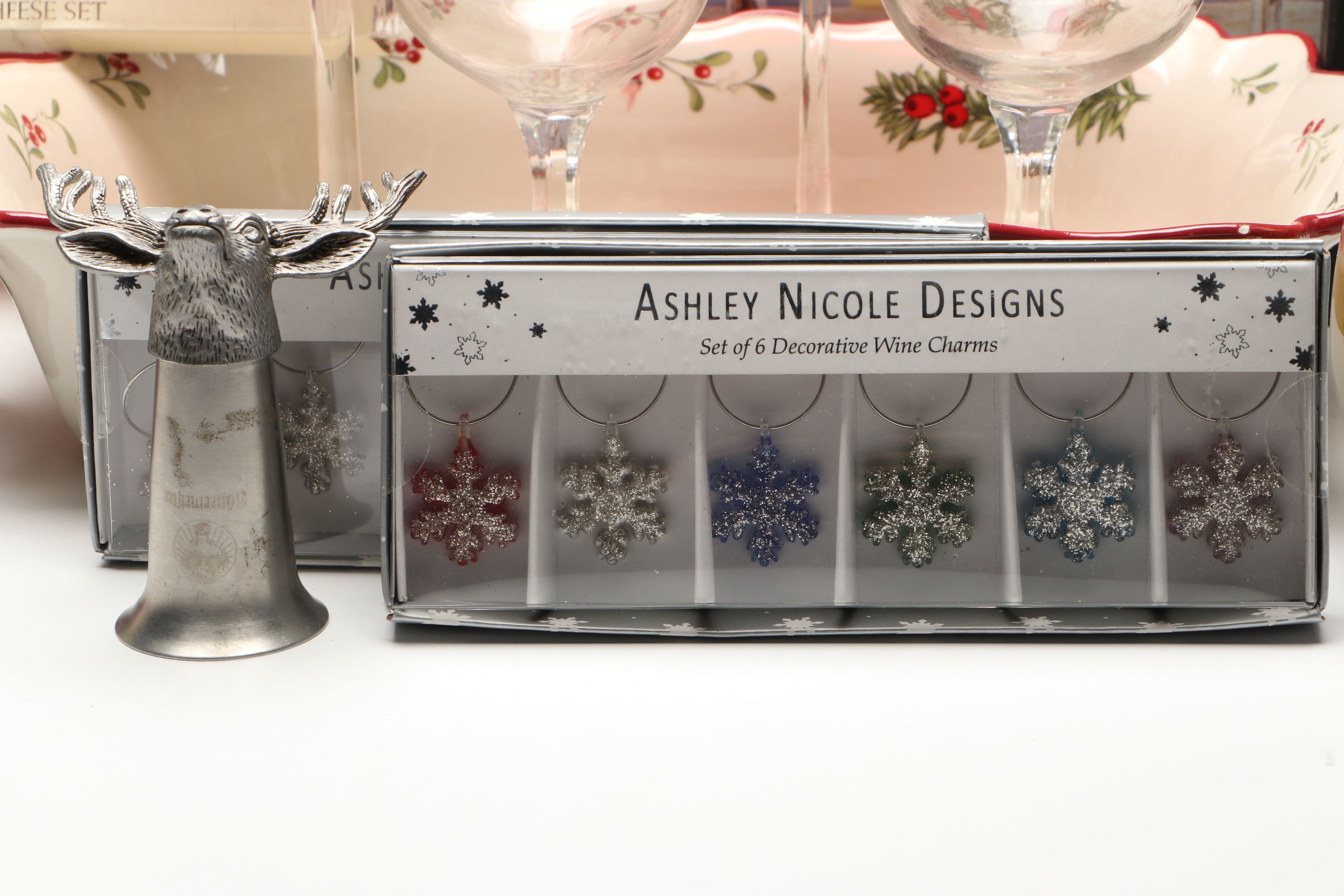 Mikasa "Cheers" Wine Glasses with More Holiday Serveware and Table Accessories