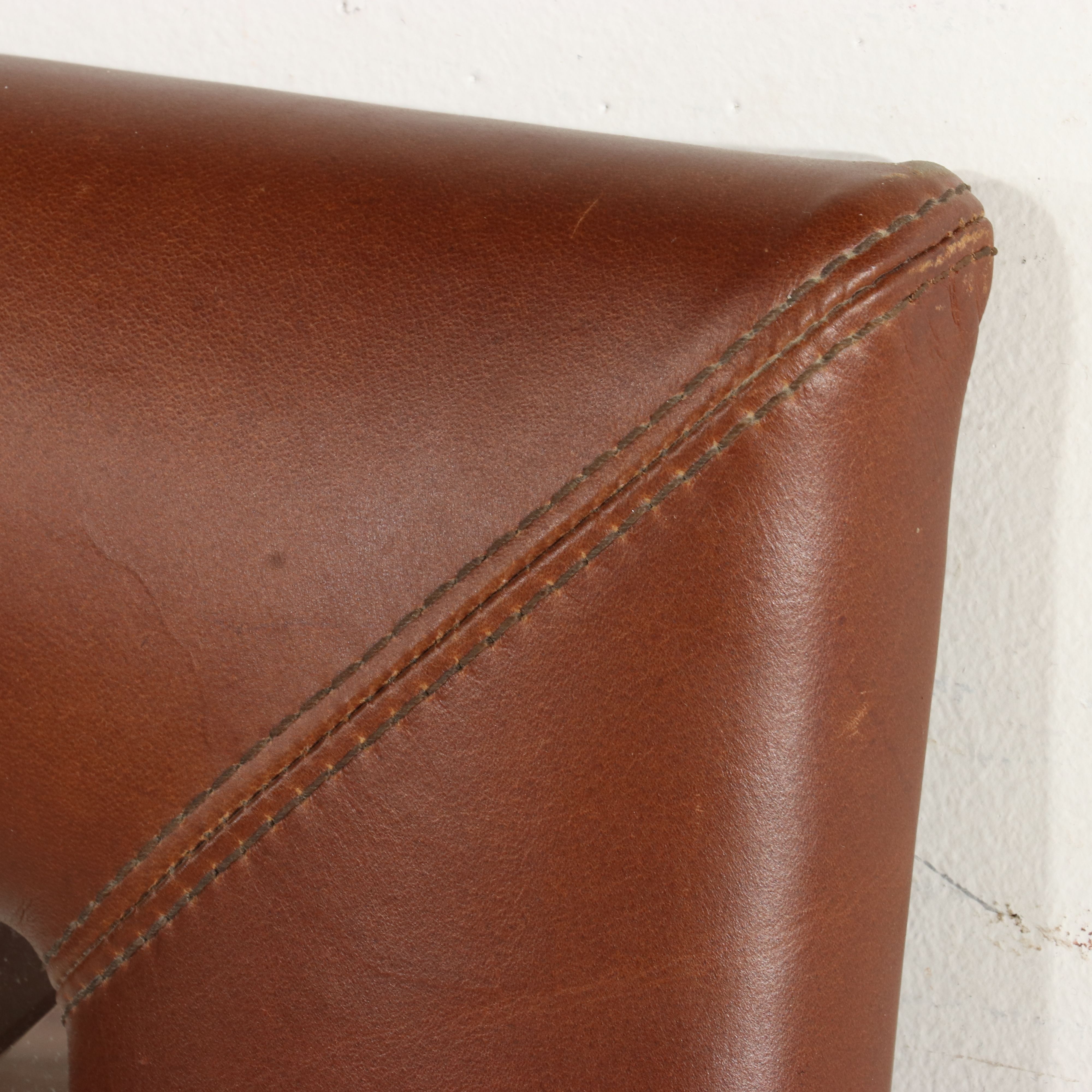 Stanley Furniture Cherry Dresser with Leather Wrapped Mirror