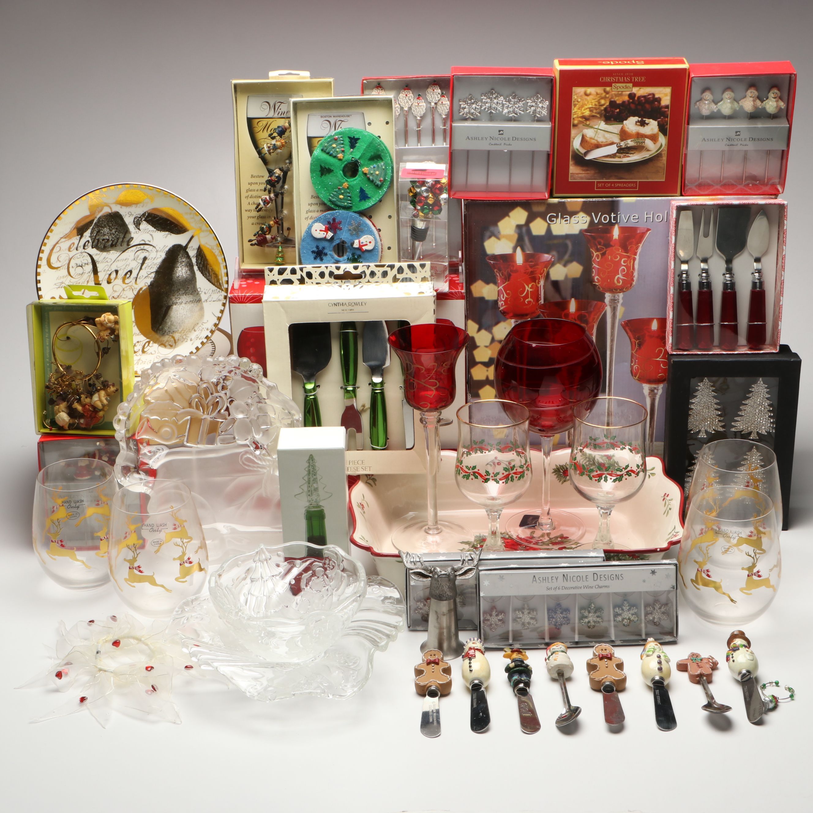 Mikasa "Cheers" Wine Glasses with More Holiday Serveware and Table Accessories