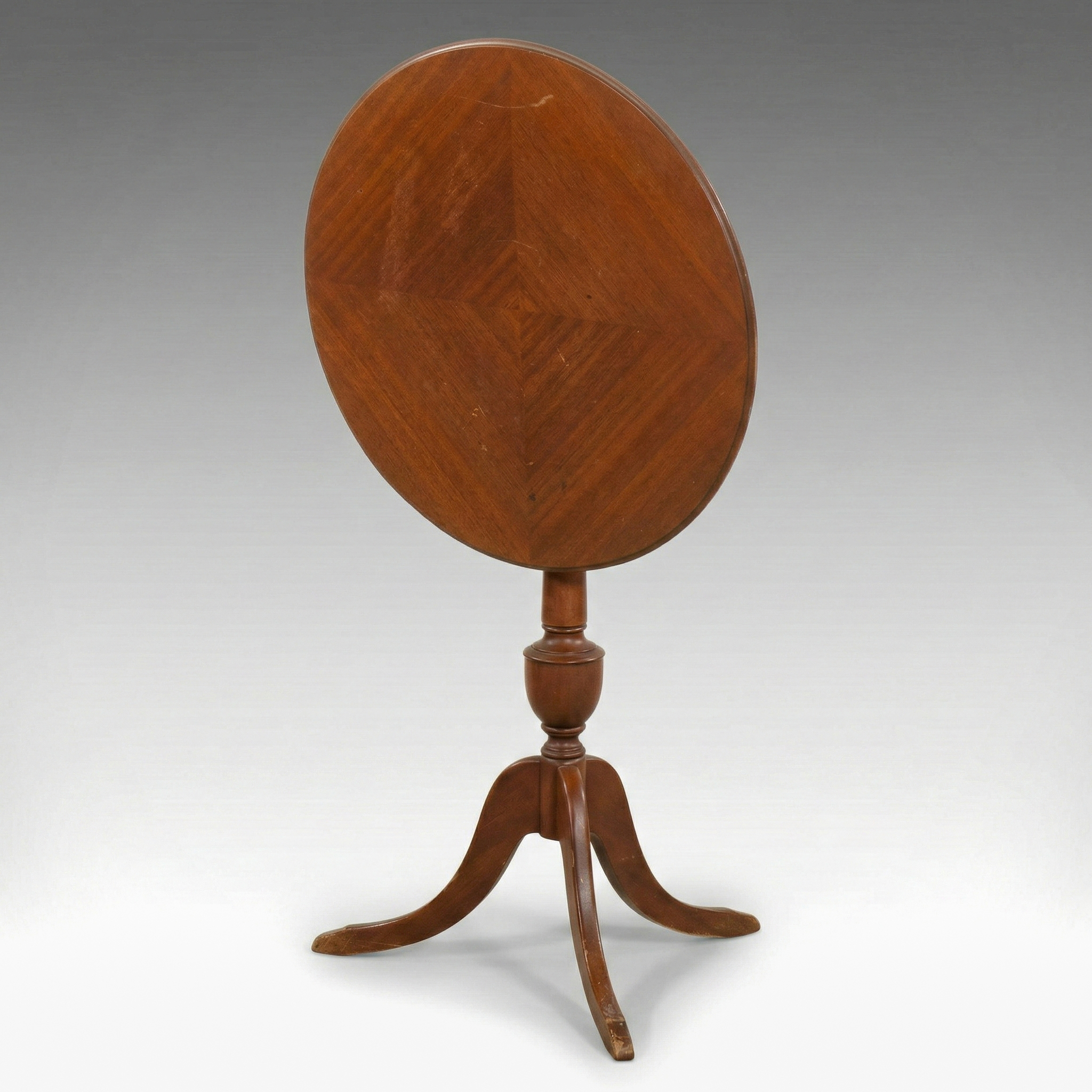 Federal Style Mahogany Flip-Top Tea Table