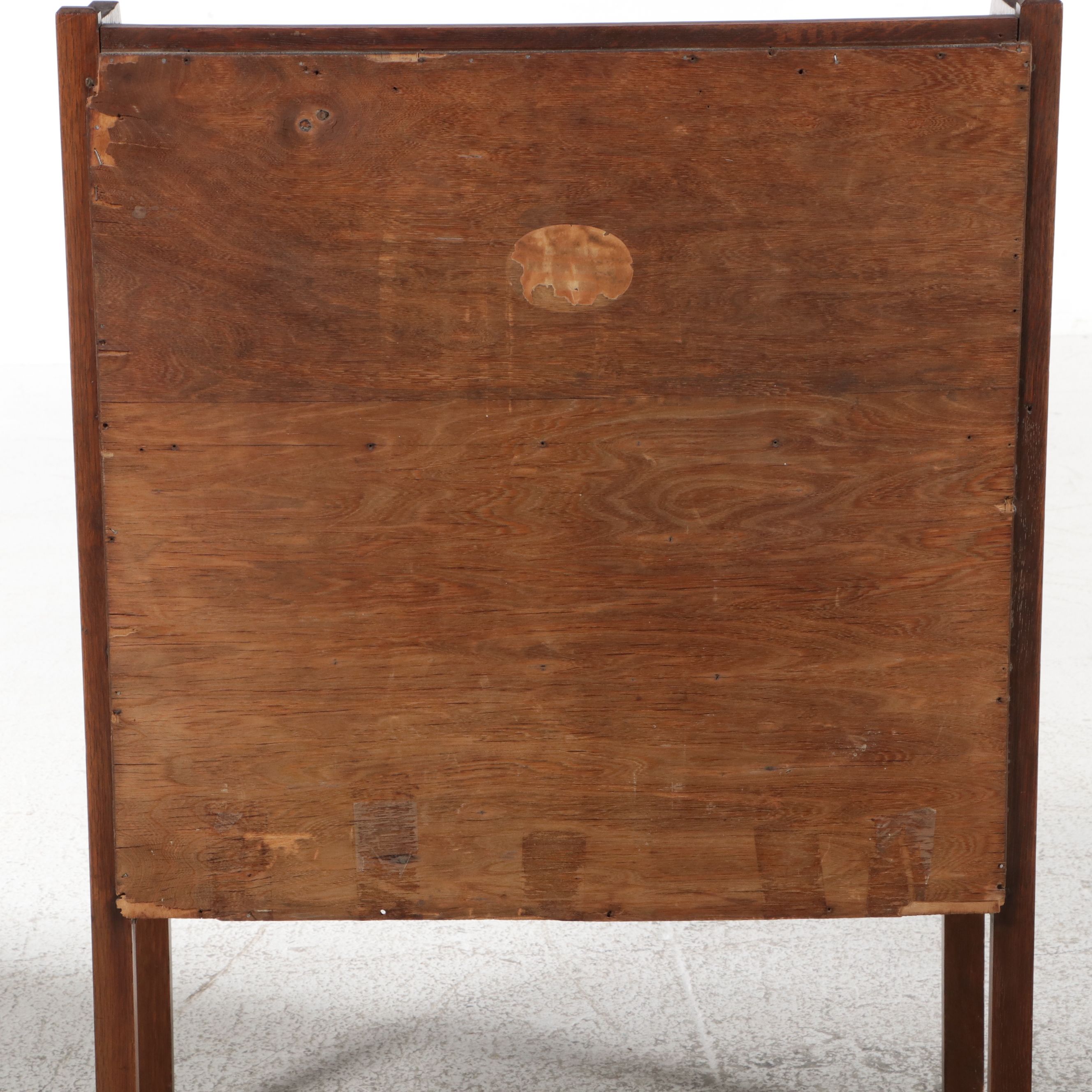 American Arts & Crafts Quartersawn Oak Slant-Front Desk, Early 20th Century