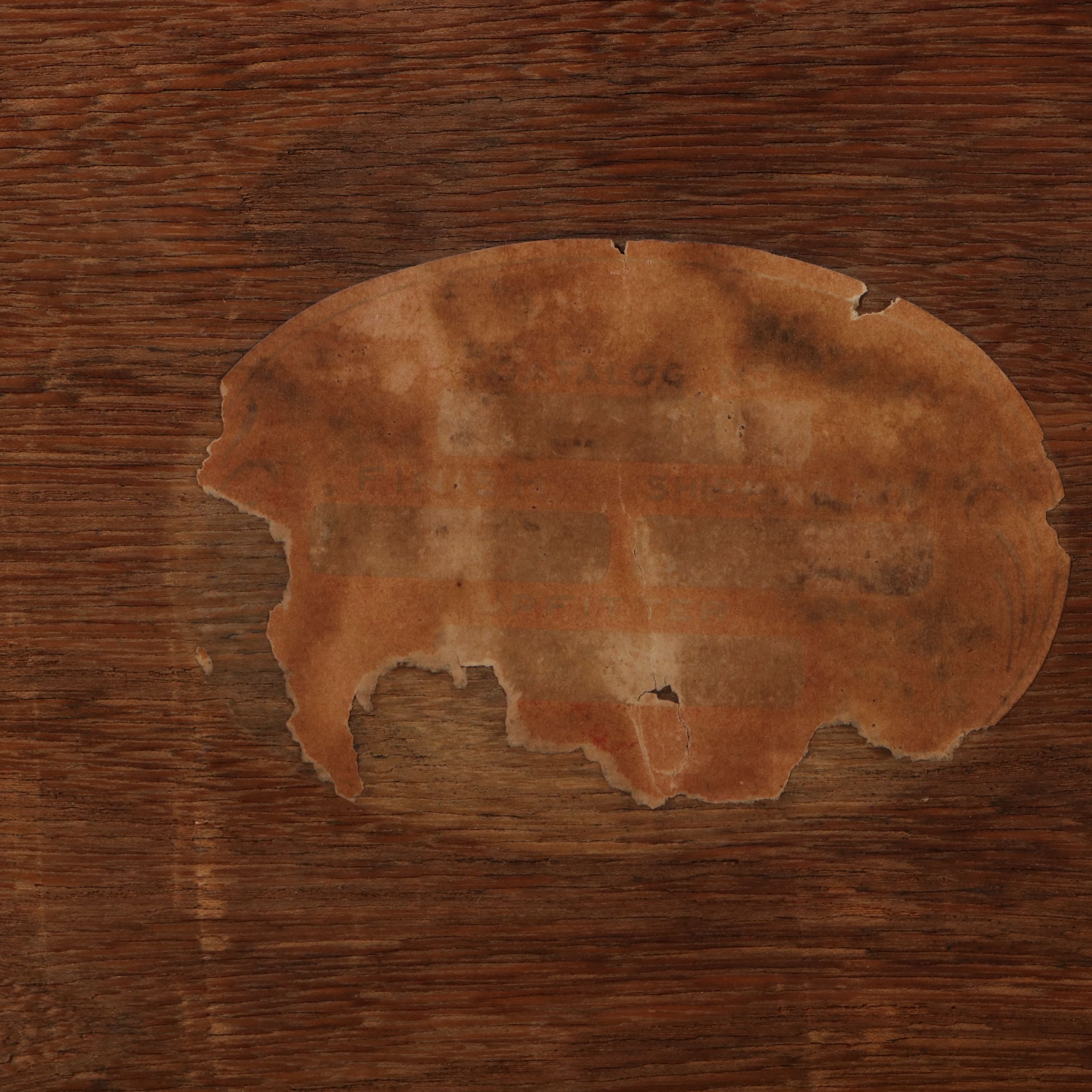 American Arts & Crafts Quartersawn Oak Slant-Front Desk, Early 20th Century