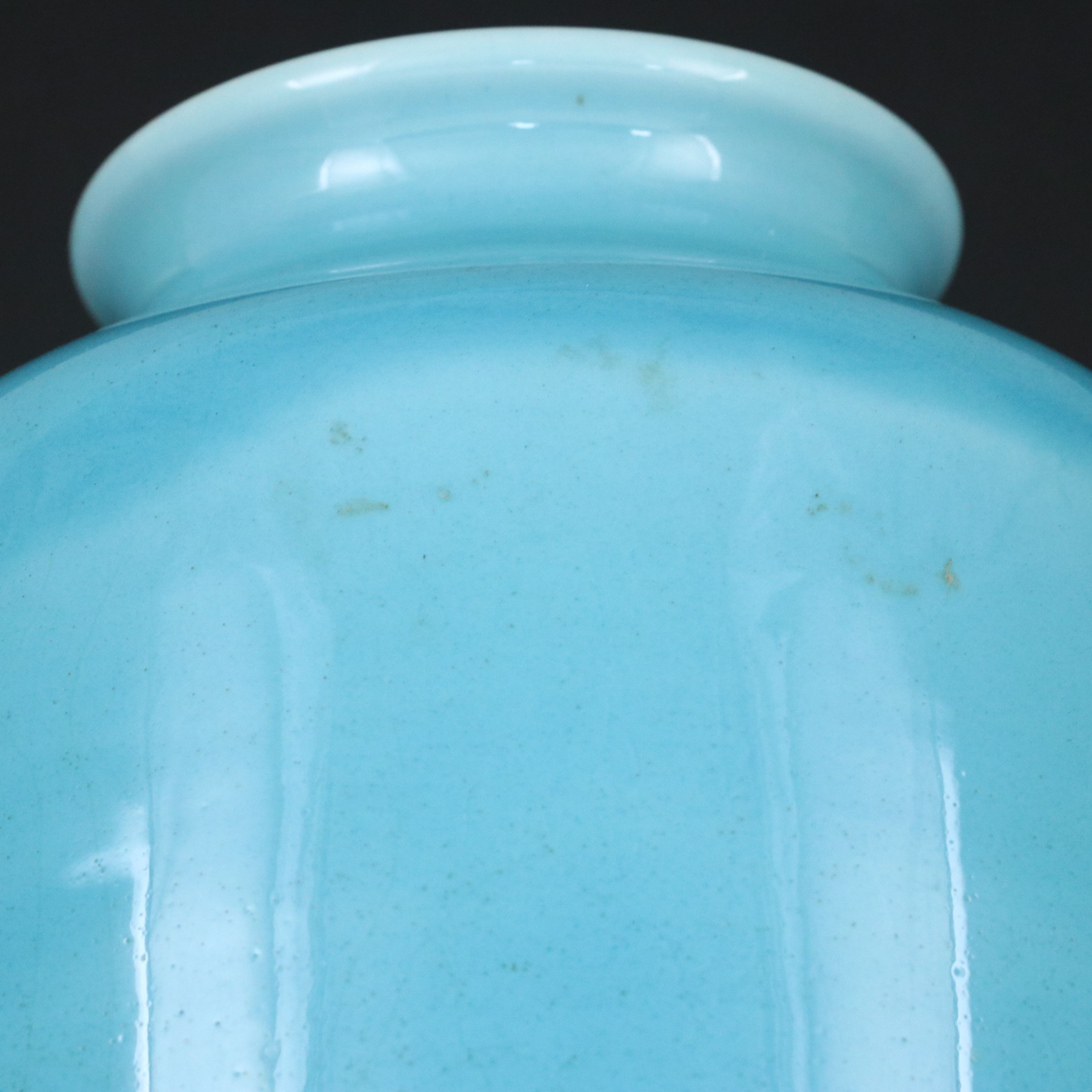 Rookwood Pottery Blue Glazed Production Vase, 1925