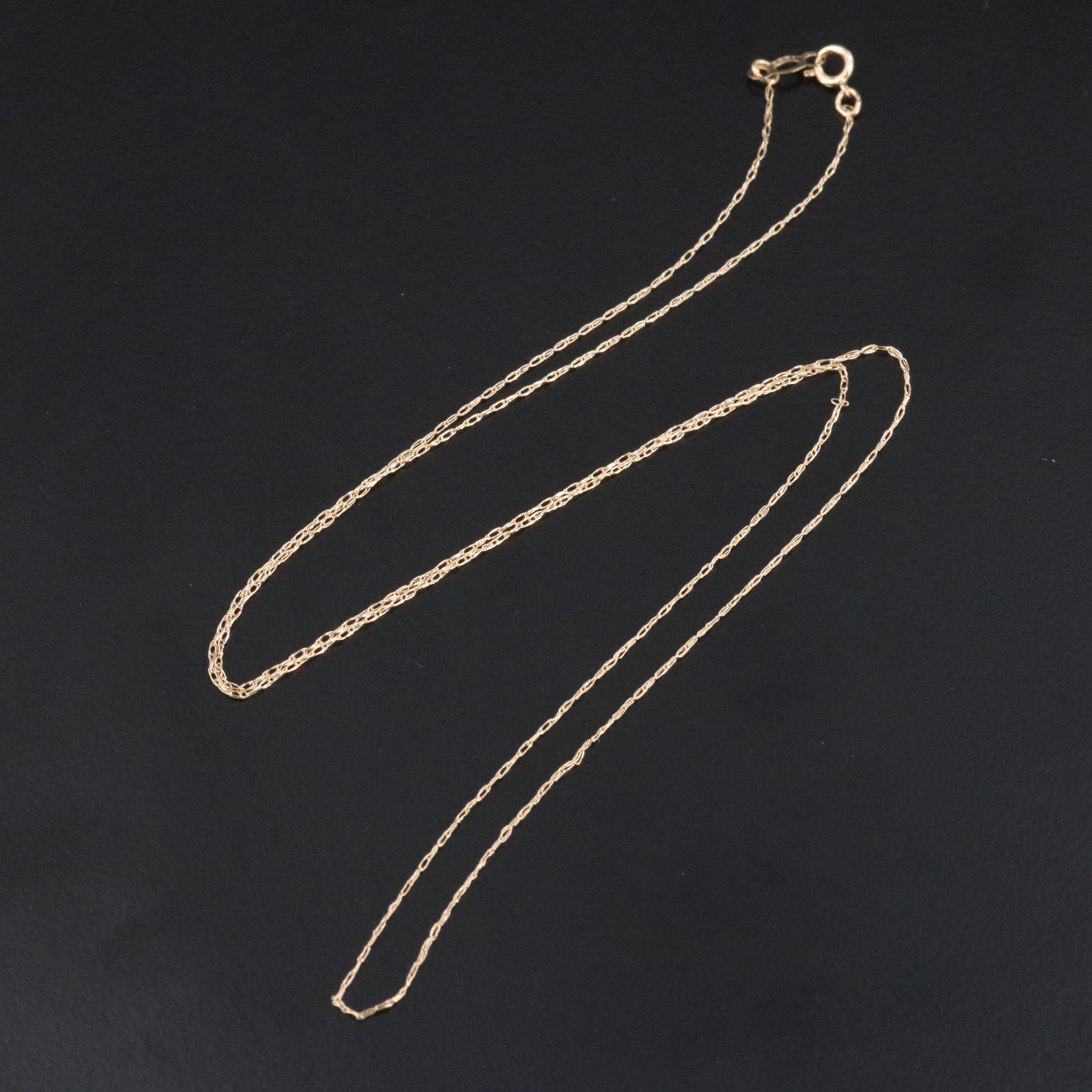 14K Singapore Chain Necklace