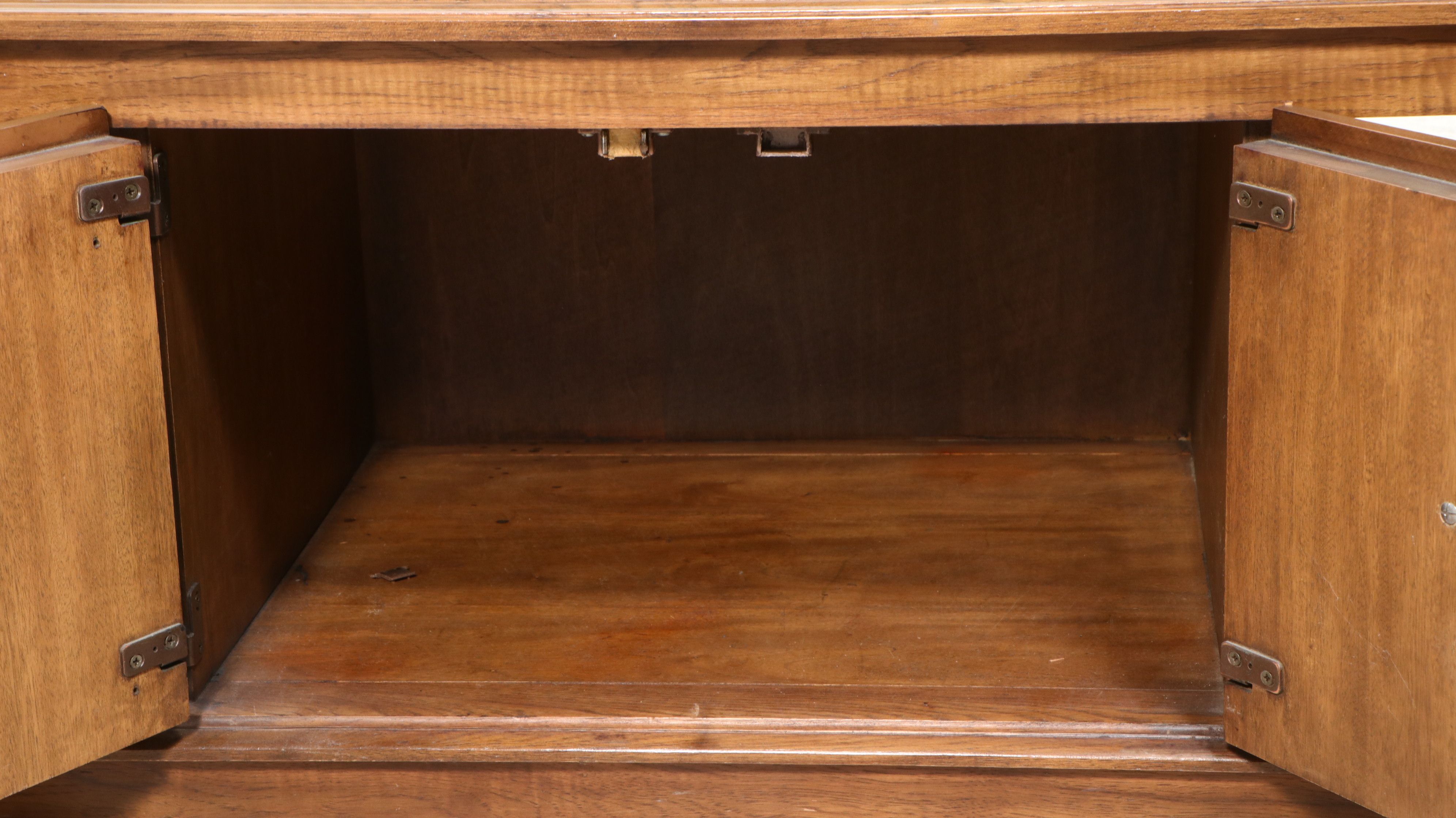 Mediterranean Style Oak and Pecan Long Coffee Table, Mid to Late 20th Century