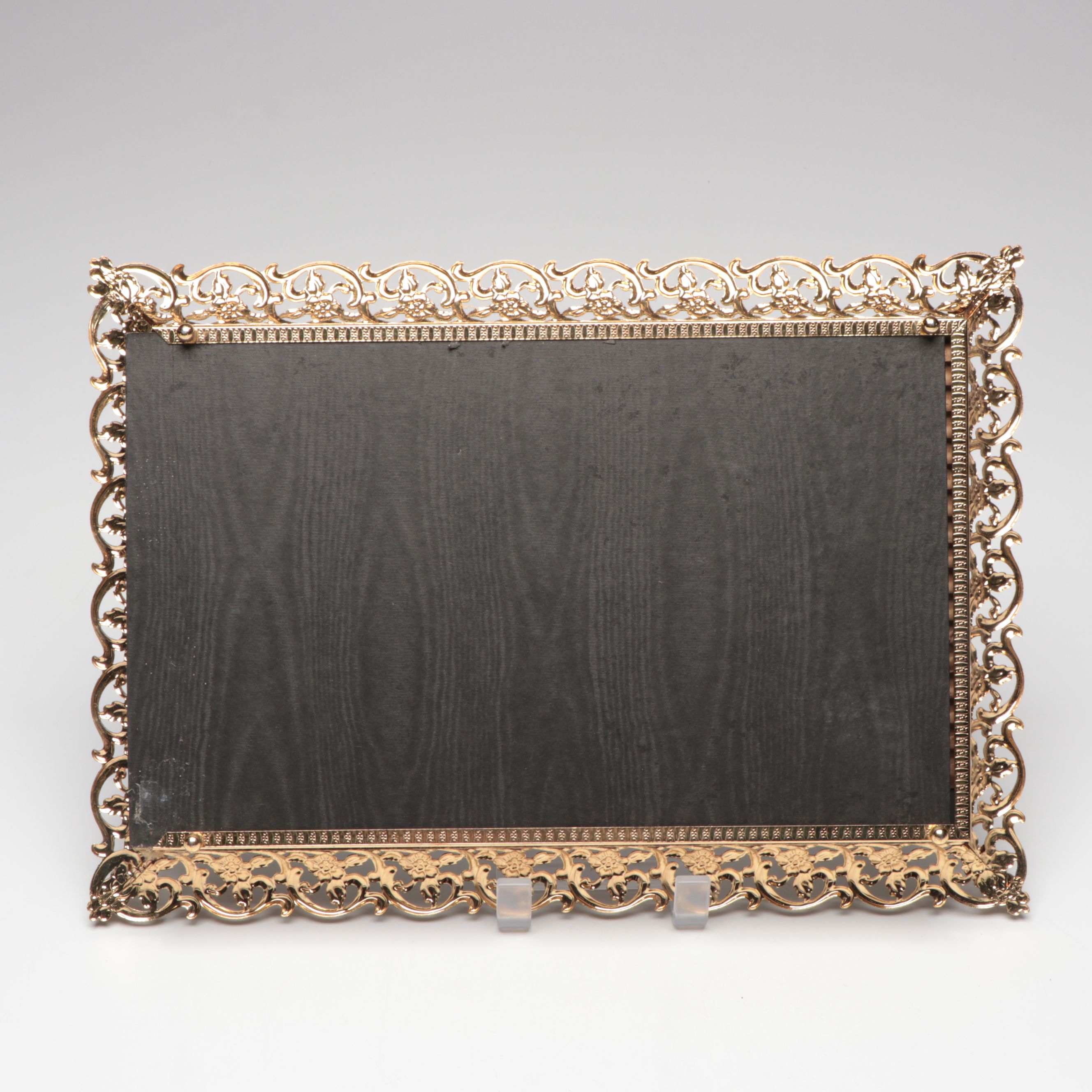 Rococo Style Ormolu Mount Glass Bottles with Mirrored Tray