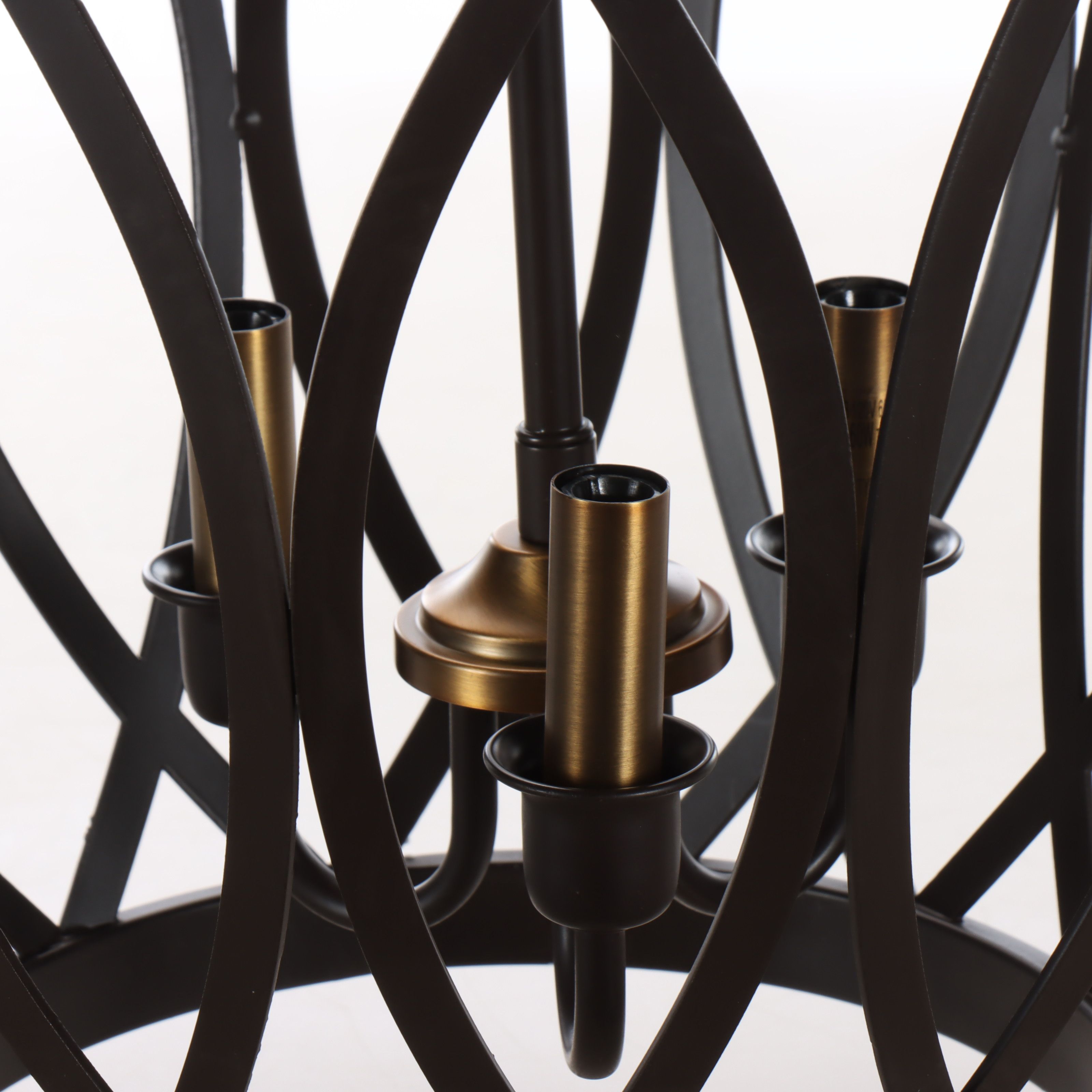 Millennium Bronzed Metal Diamond Cage Pendant