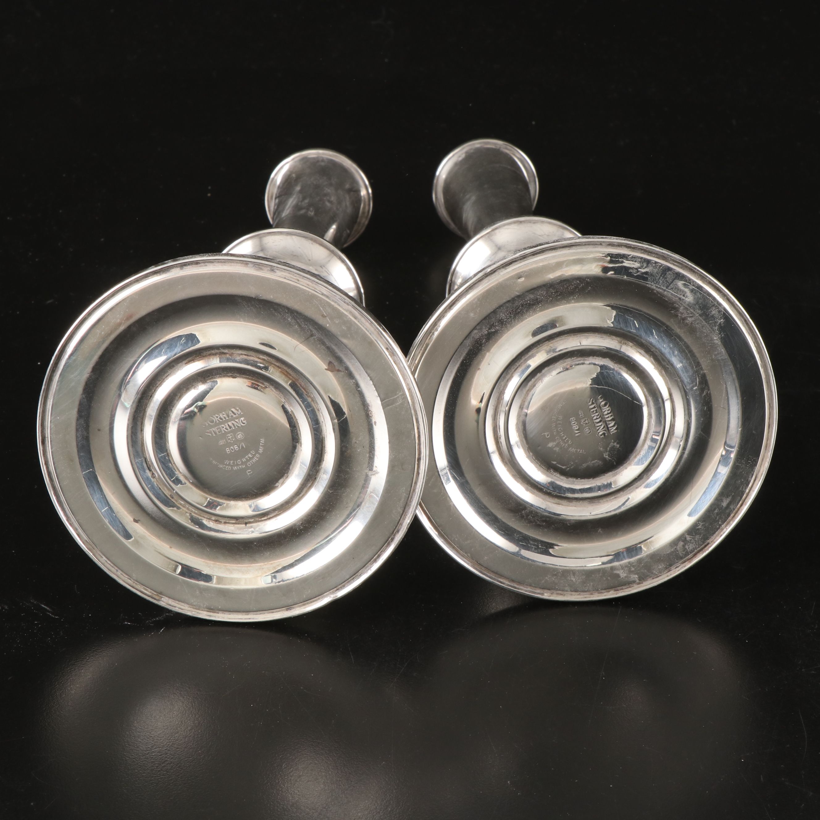 Gorham Sterling Weighted Candlestick Pair
