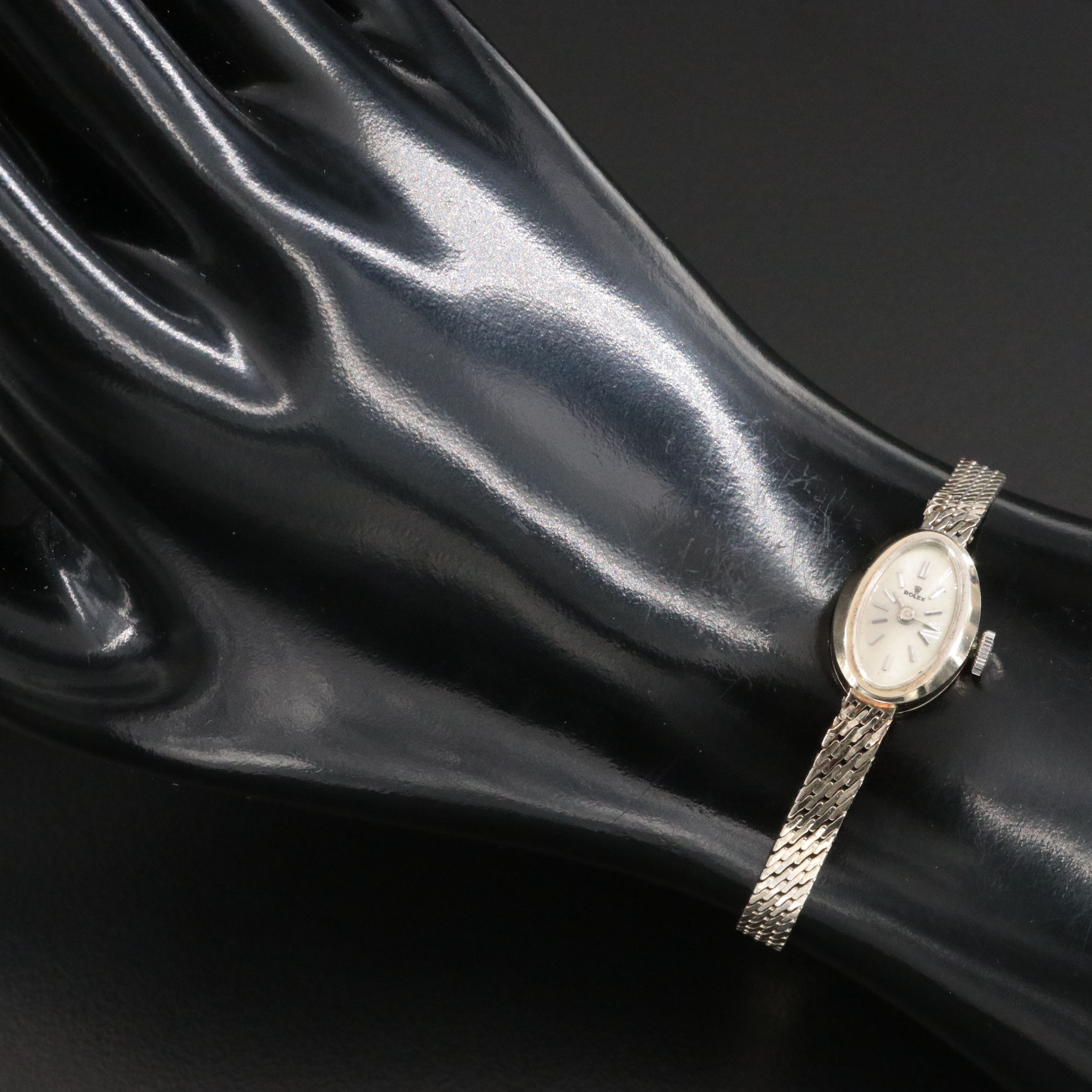 14K Vintage Rolex Stem Wind Custom Bracelet Watch