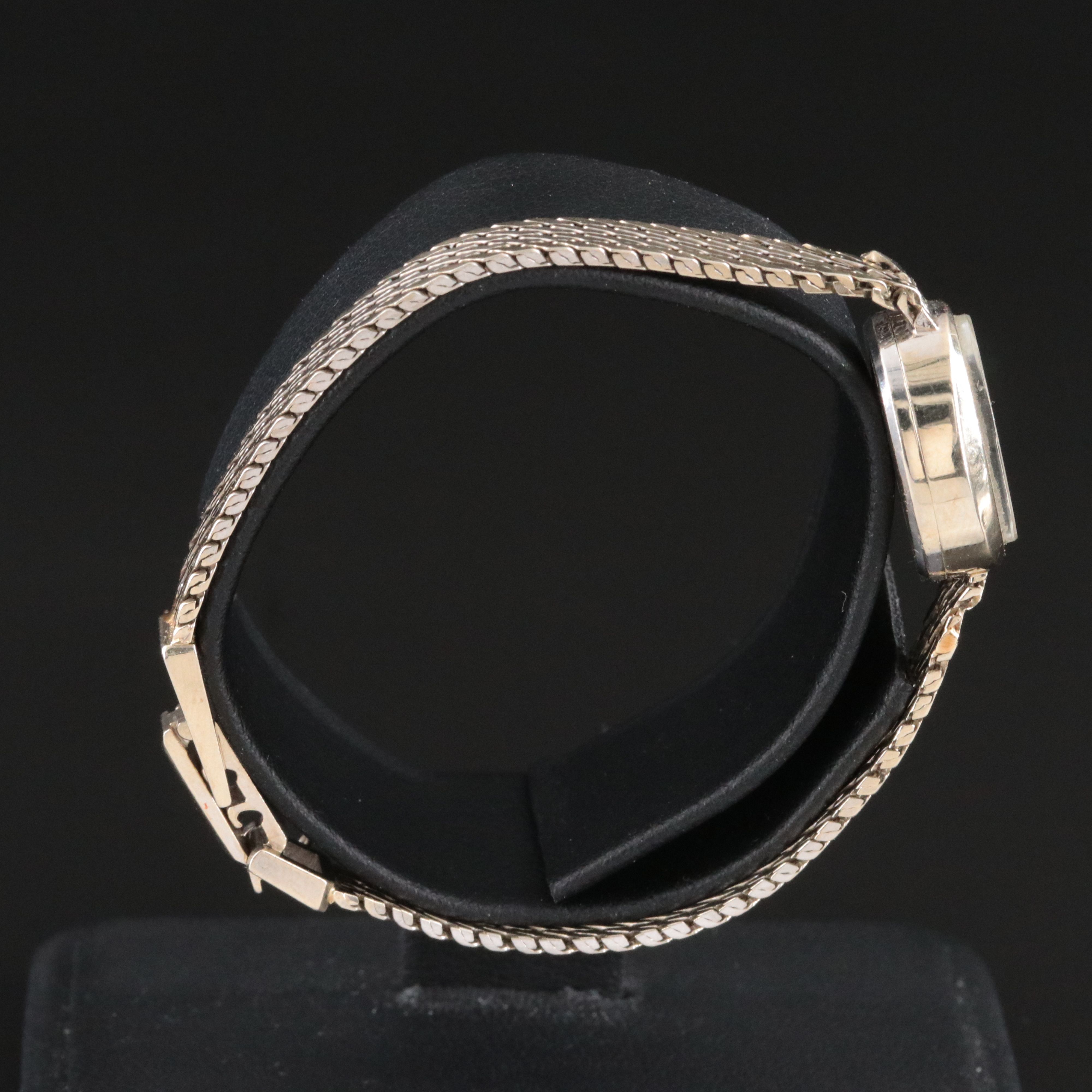 14K Vintage Rolex Stem Wind Custom Bracelet Watch