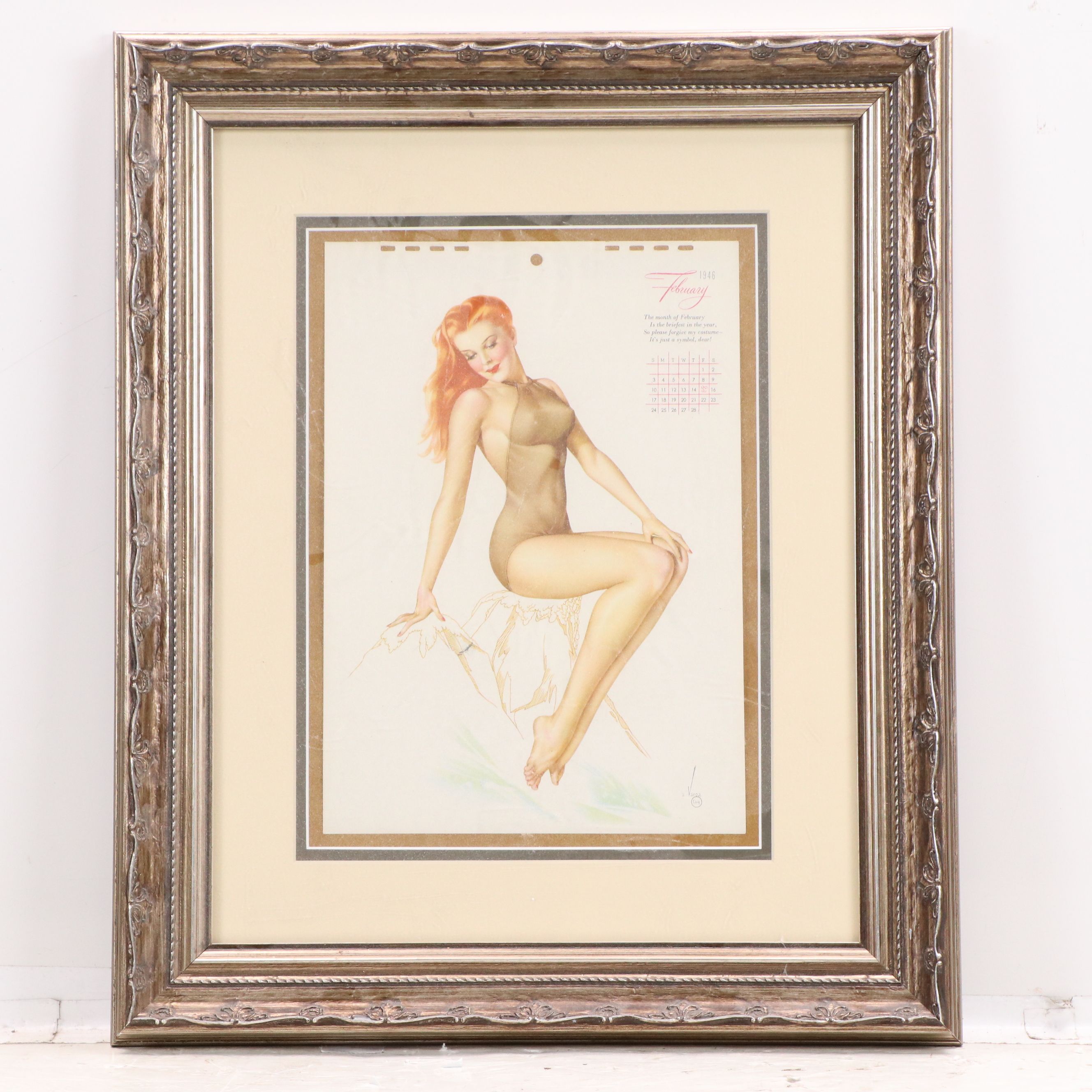 After Alberto Vargas 1946 Pinup Calendar Pages