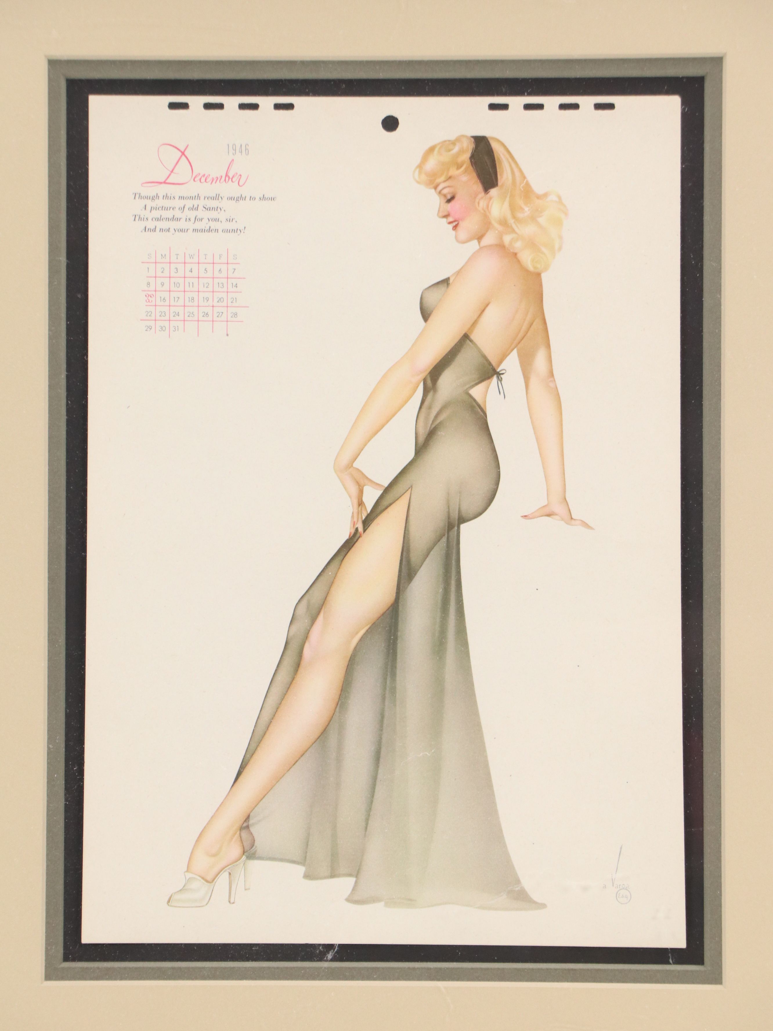 After Alberto Vargas 1946 Pinup Calendar Pages