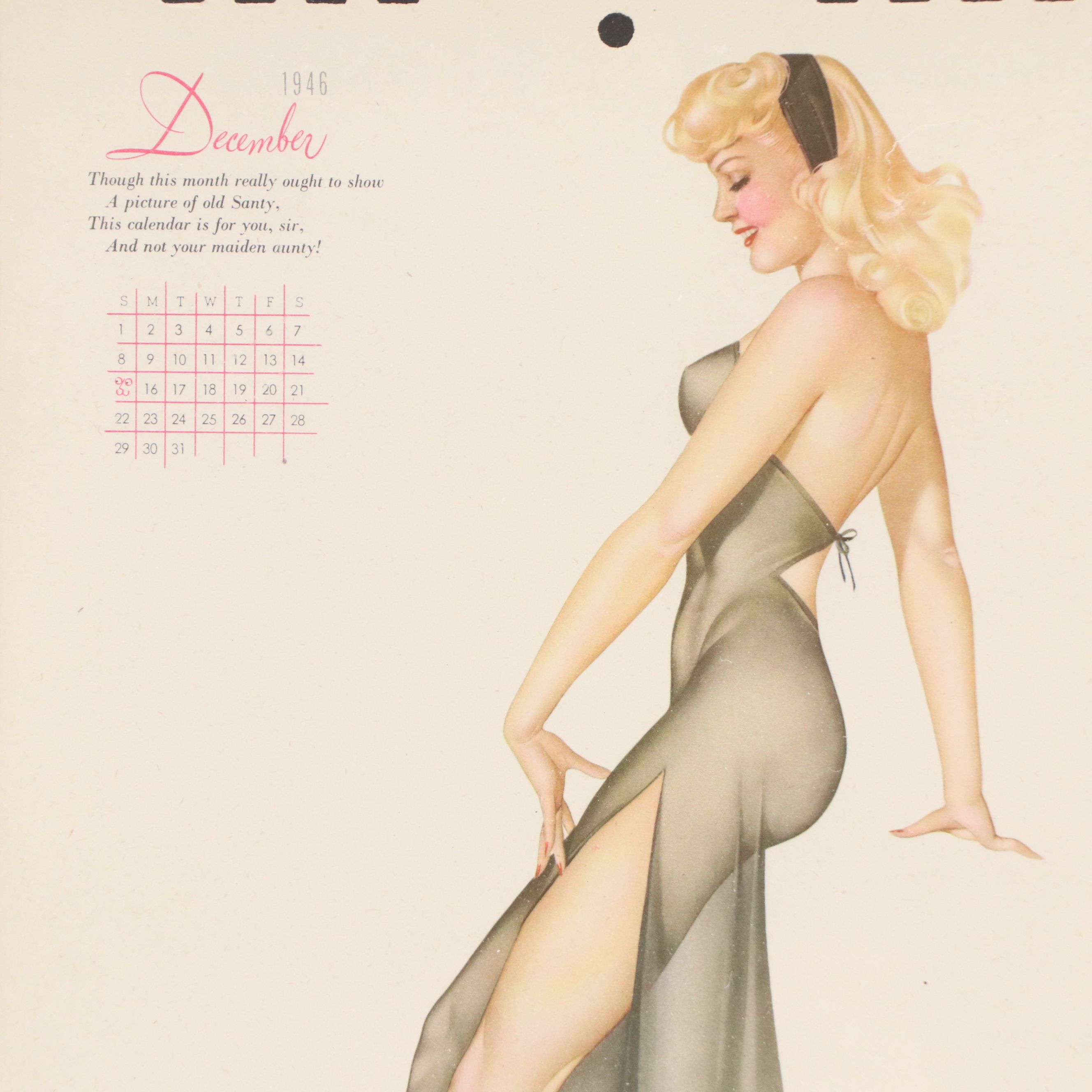 After Alberto Vargas 1946 Pinup Calendar Pages