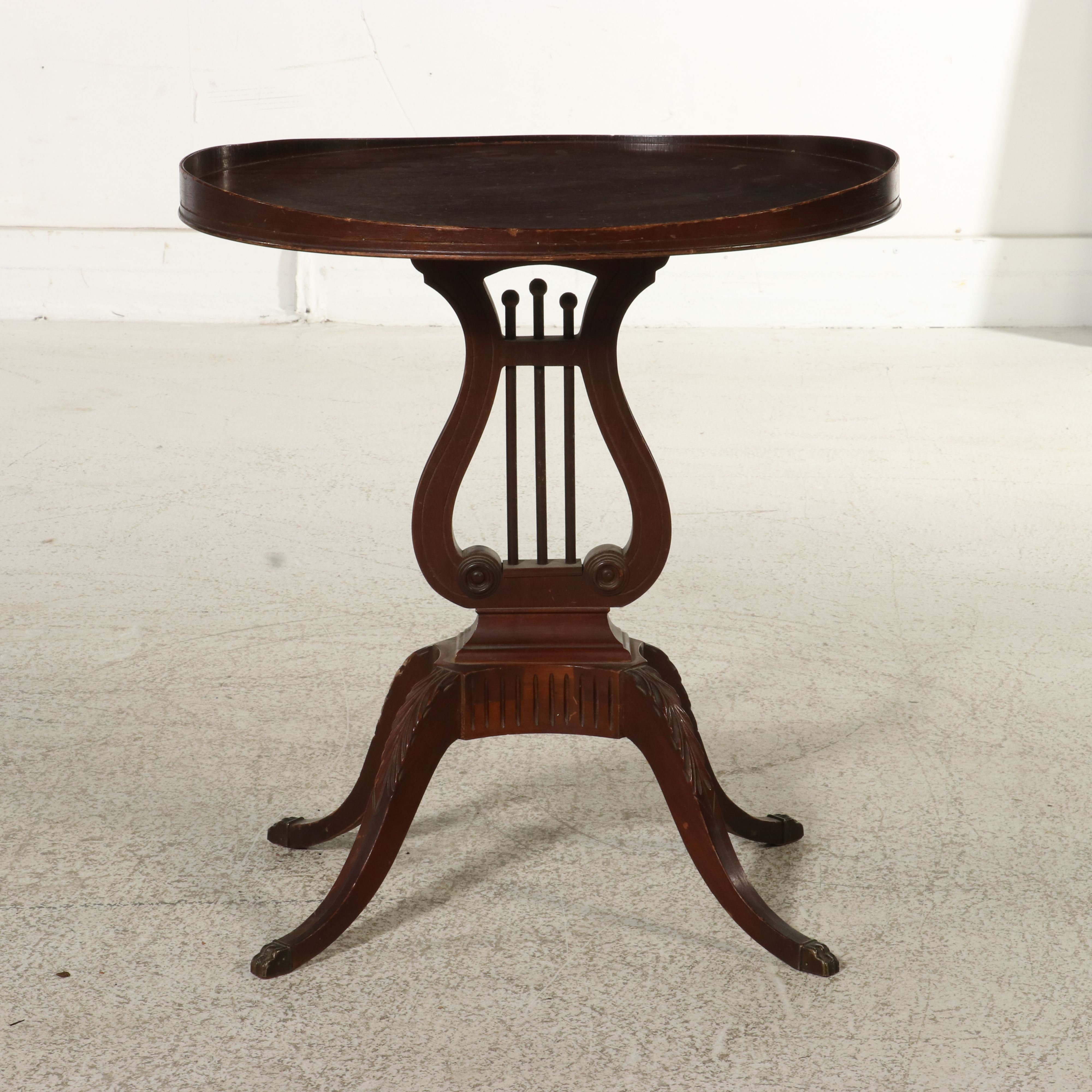 Regency Style Mahogany Accent Table