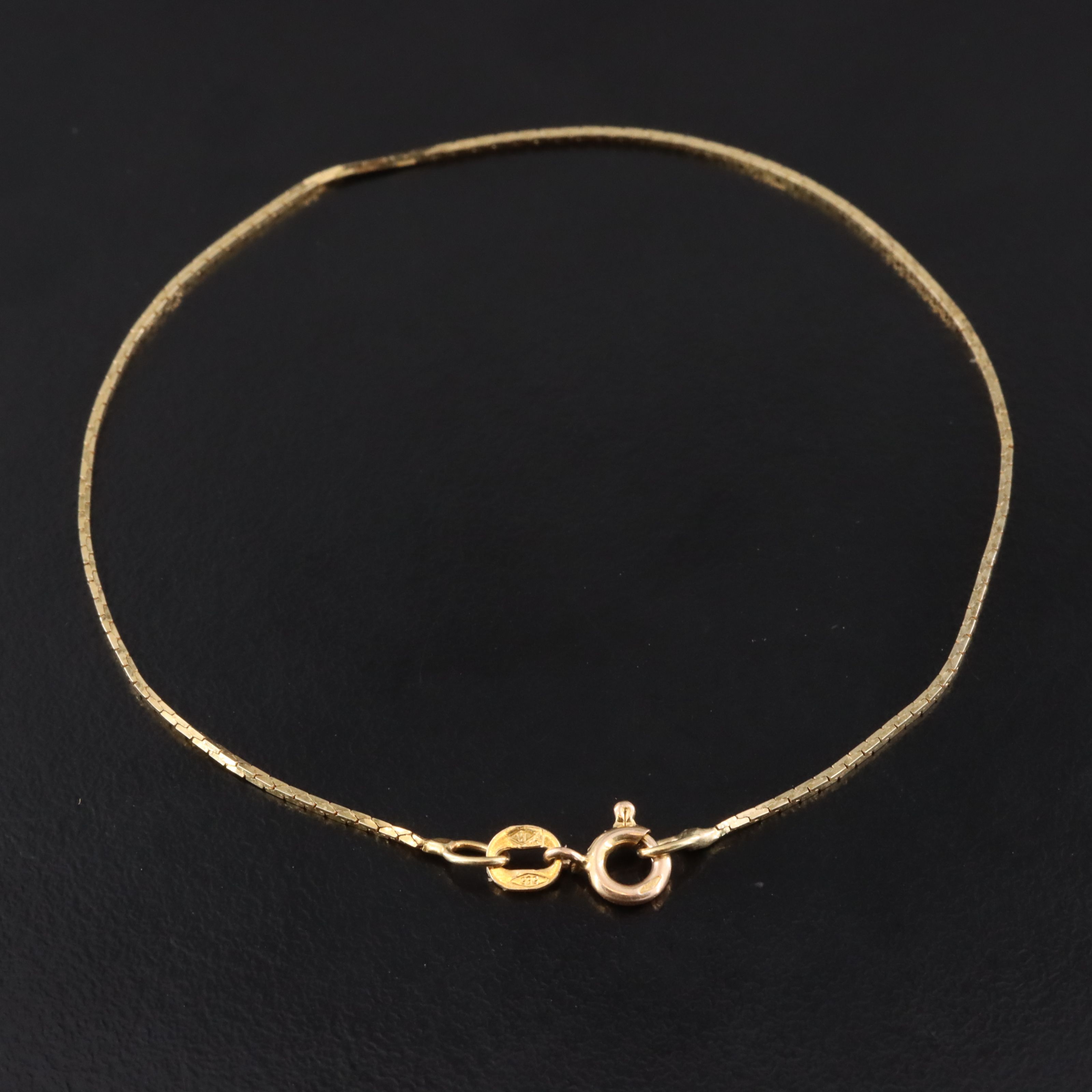 14K Cobra Chain Bracelet