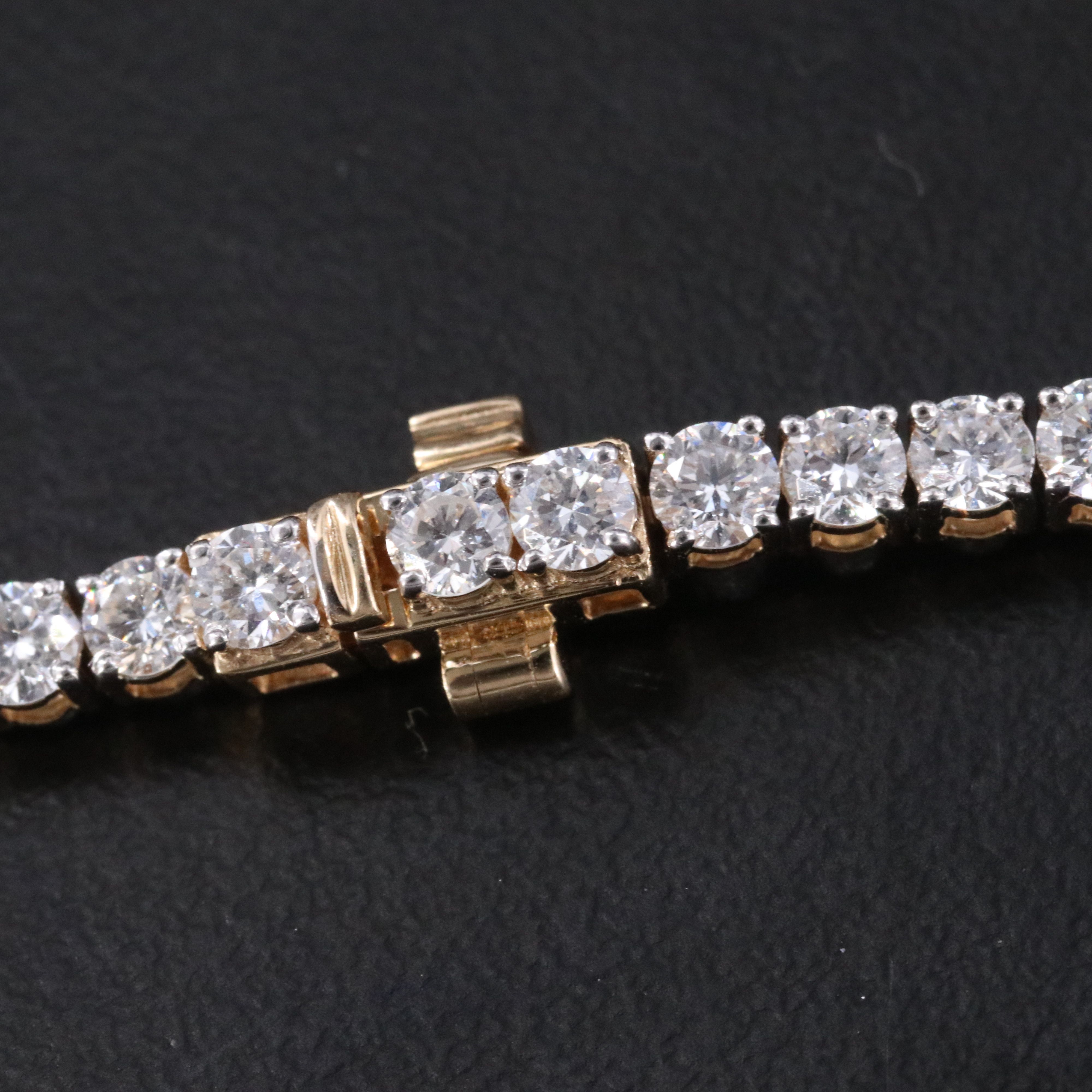 14K 30.57 CTW Lab Grown Diamond Riviére Necklace