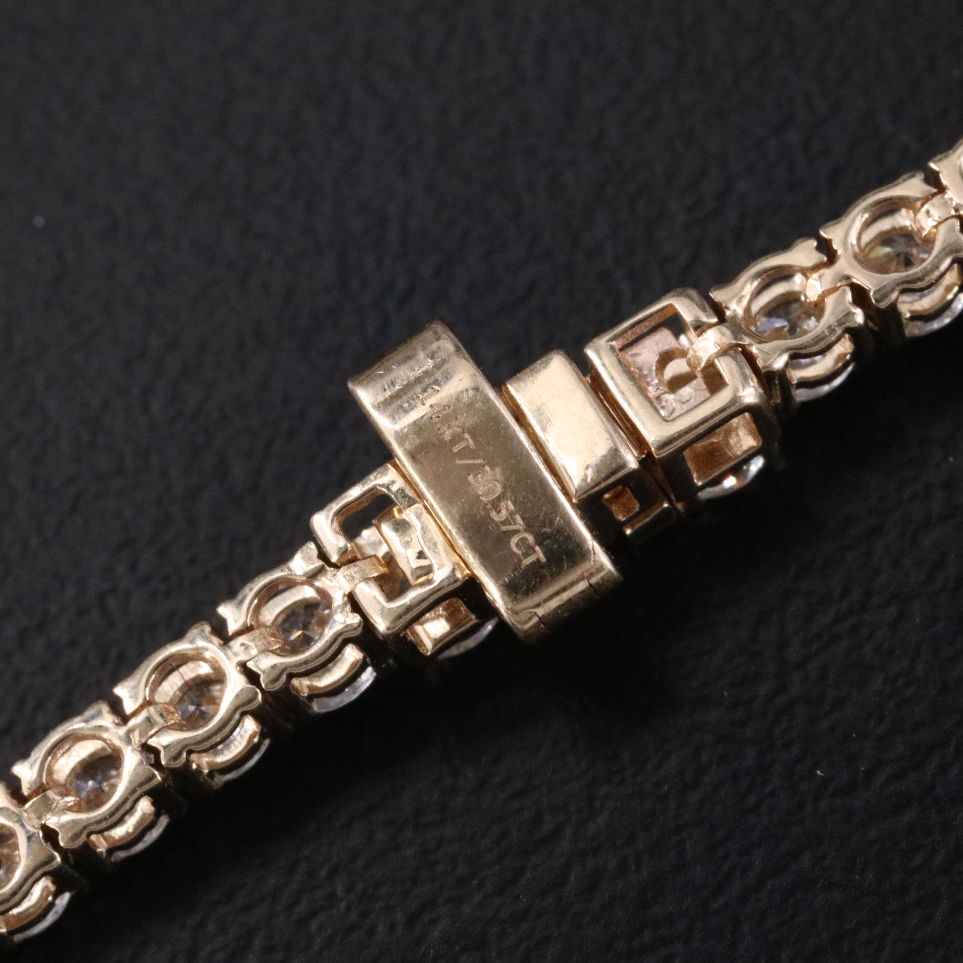 14K 30.57 CTW Lab Grown Diamond Riviére Necklace