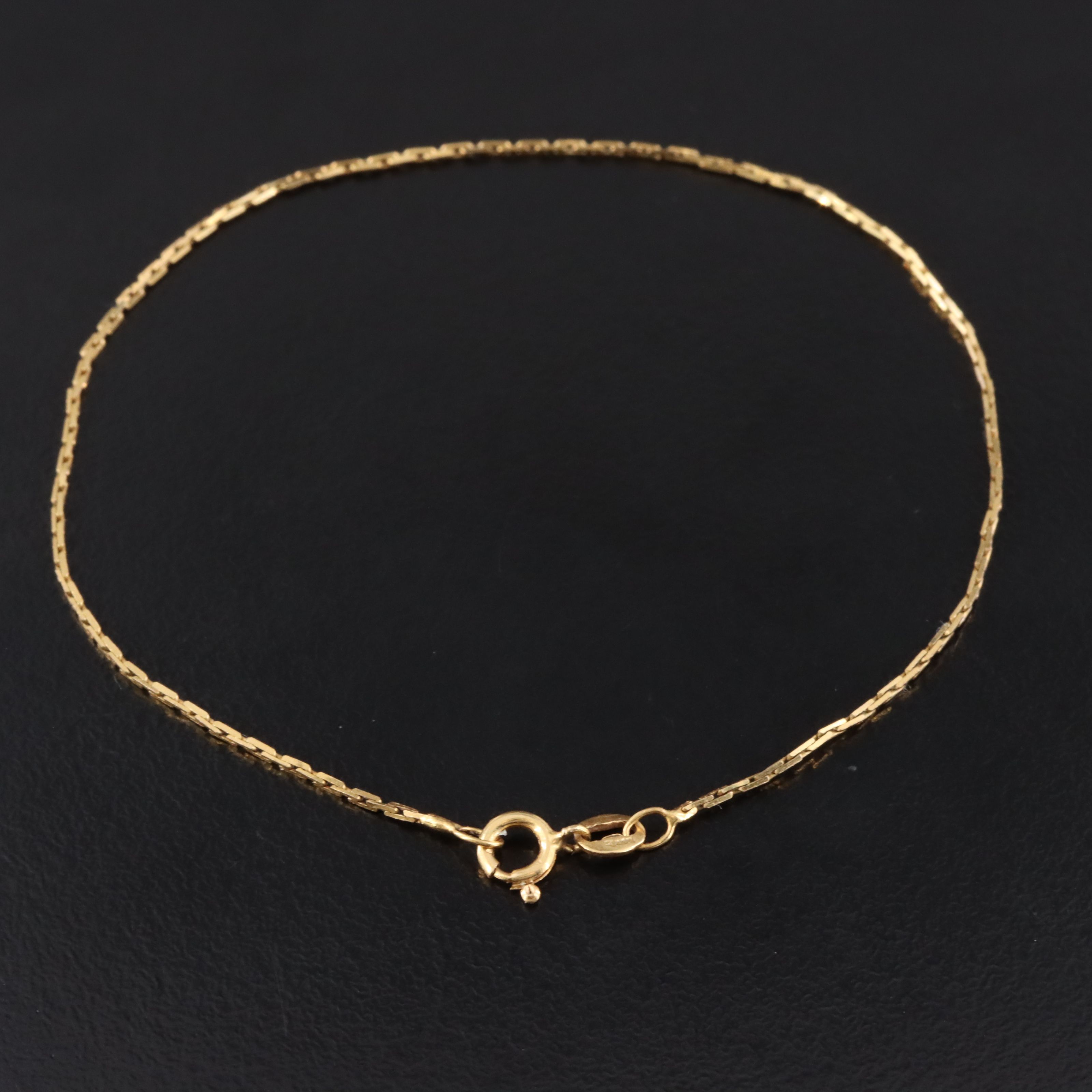 Italian 14K Cable Chain Bracelet