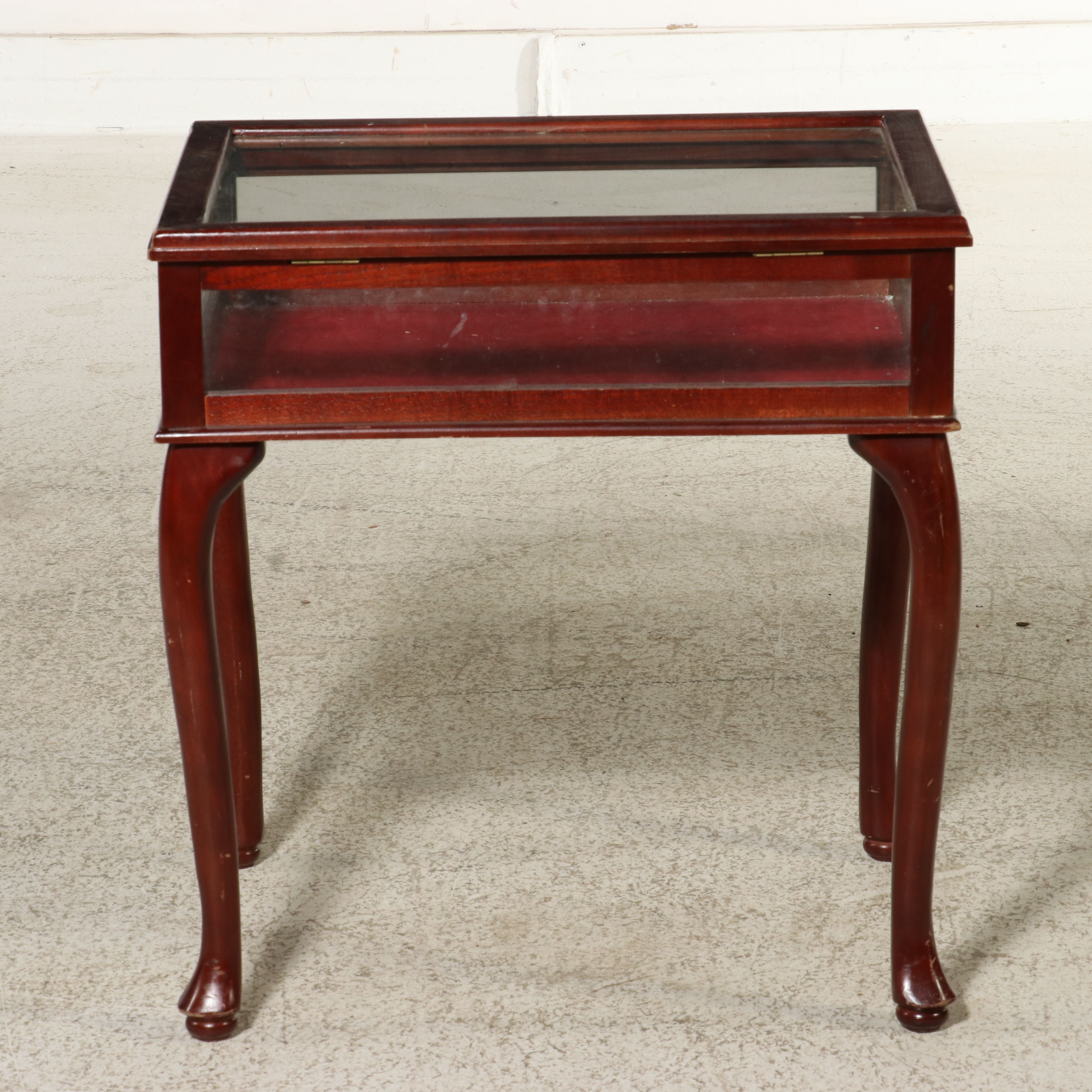 Pair of Queen Anne Style Mahogany Bijouterie Tables