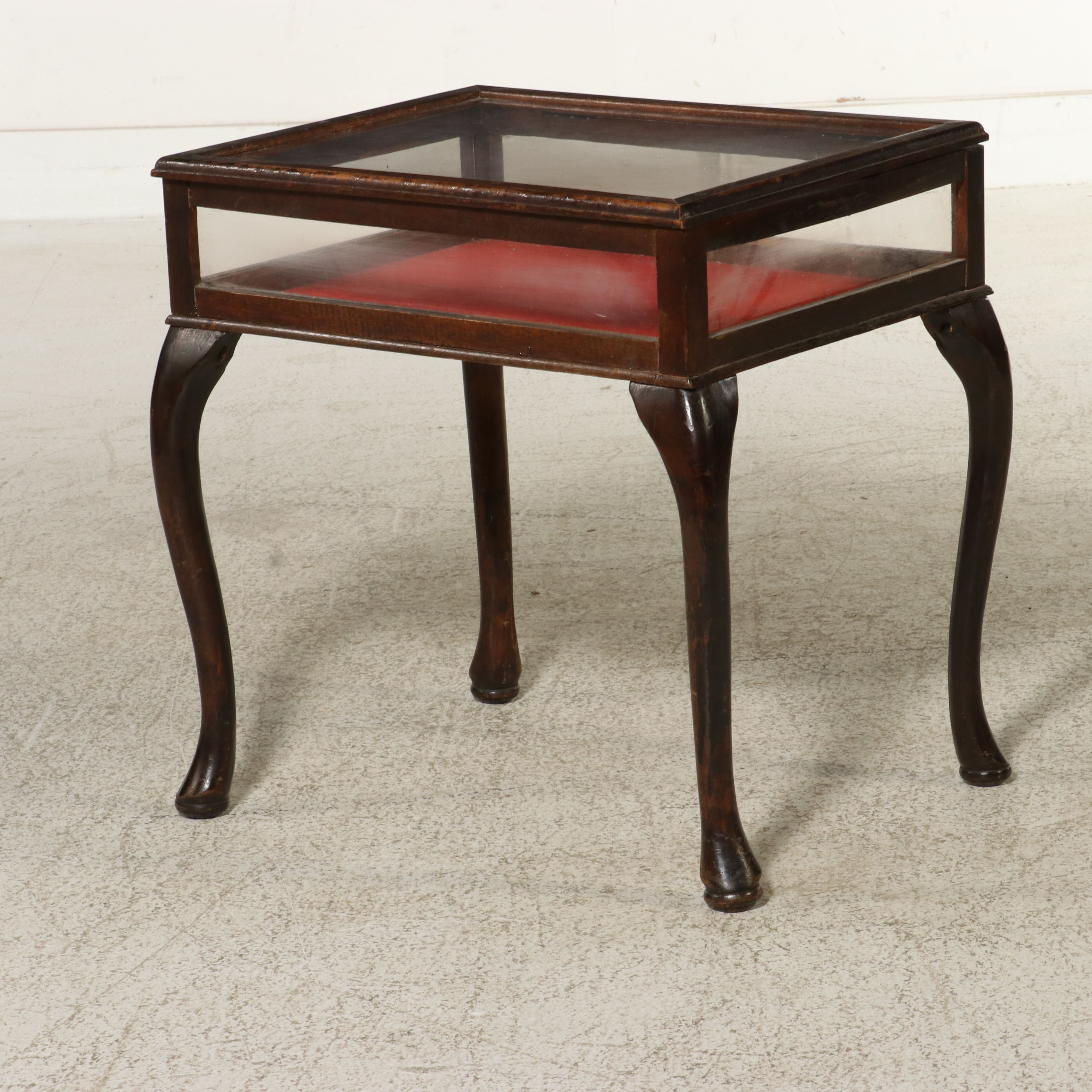 Pair of Queen Anne Style Mahogany Bijouterie Tables