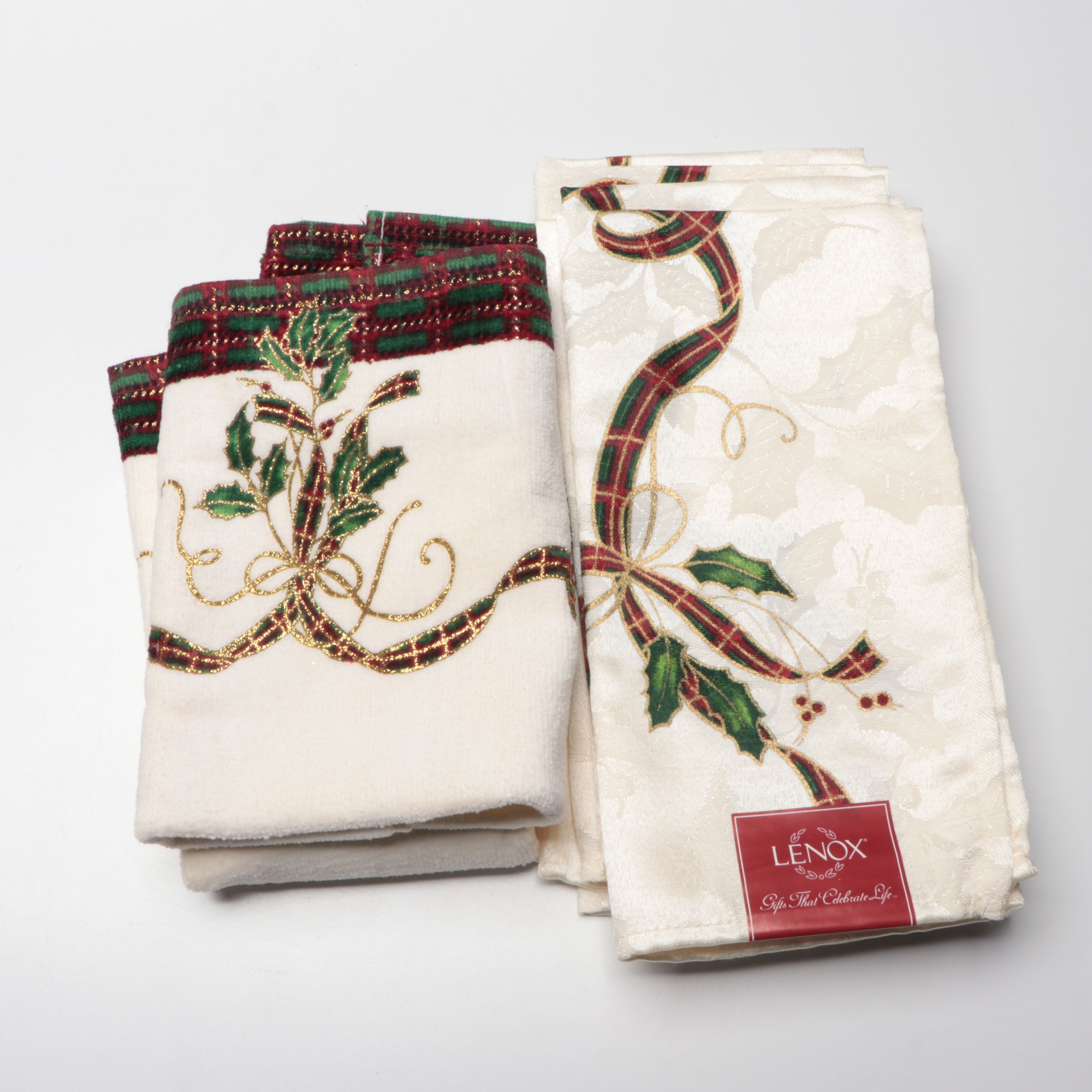 Lenox "Holiday Tartan" Candle Lamp, Dinnerware, and More Table Accessories