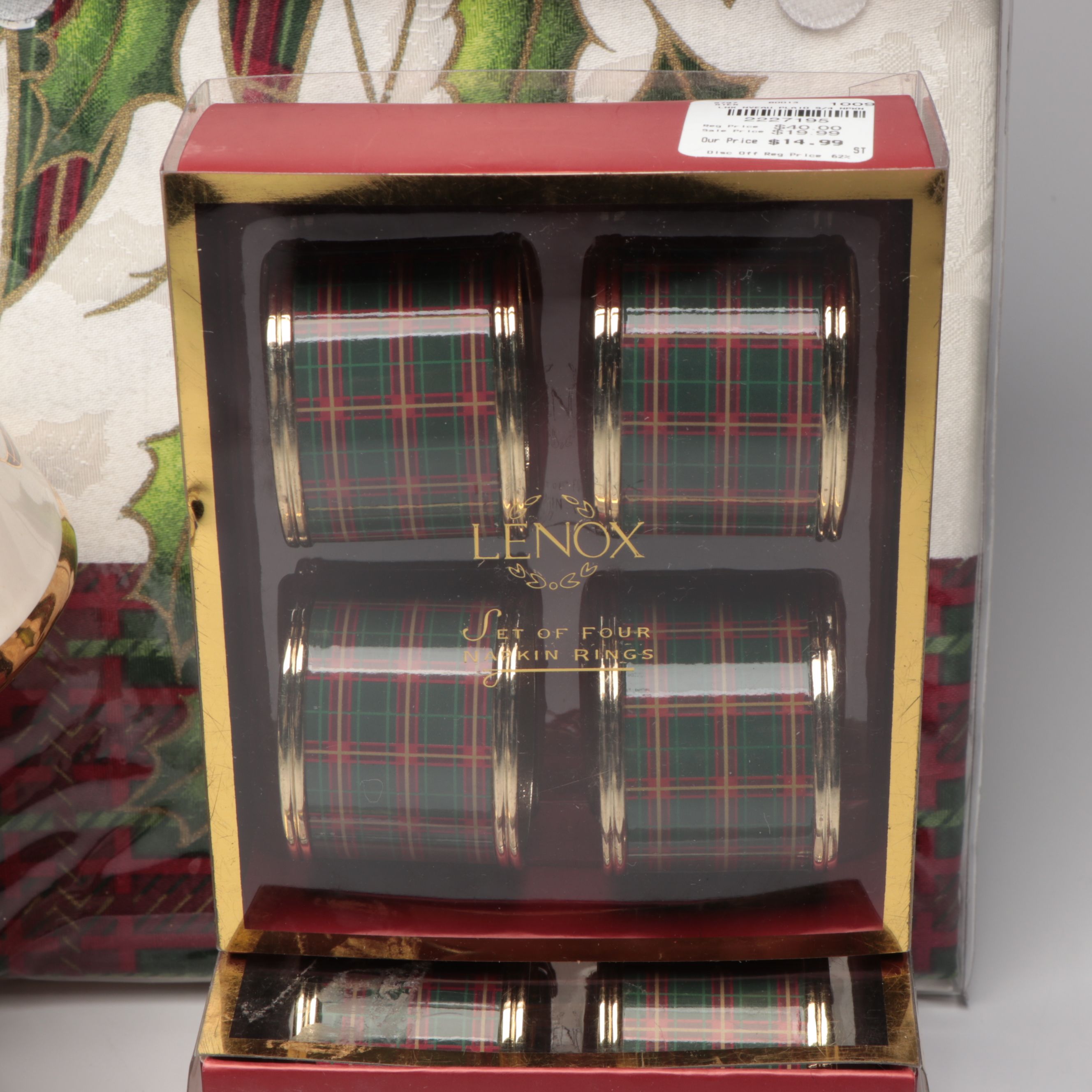 Lenox "Holiday Tartan" Candle Lamp, Dinnerware, and More Table Accessories