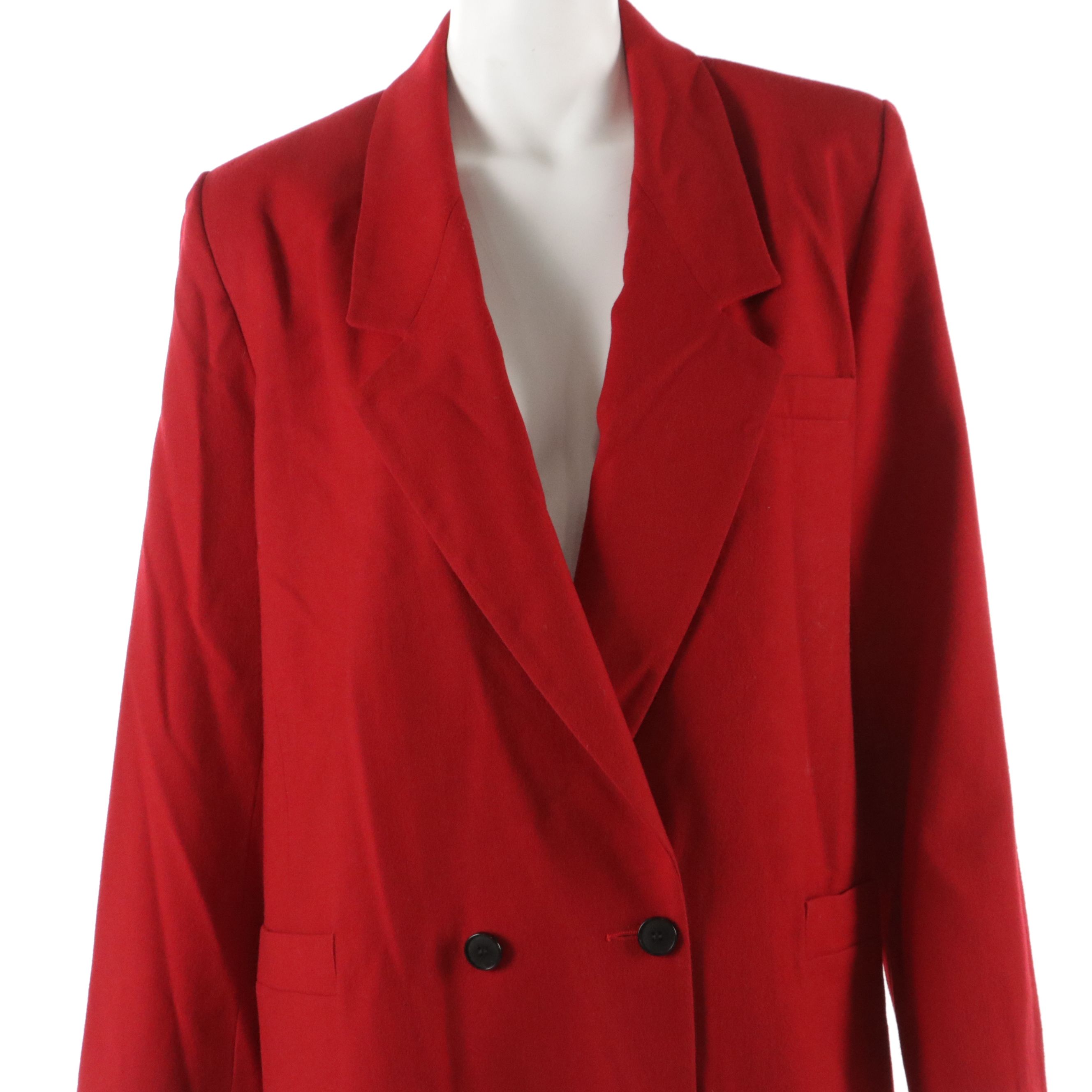 Christian Dior Vintage Red Wool Blazer