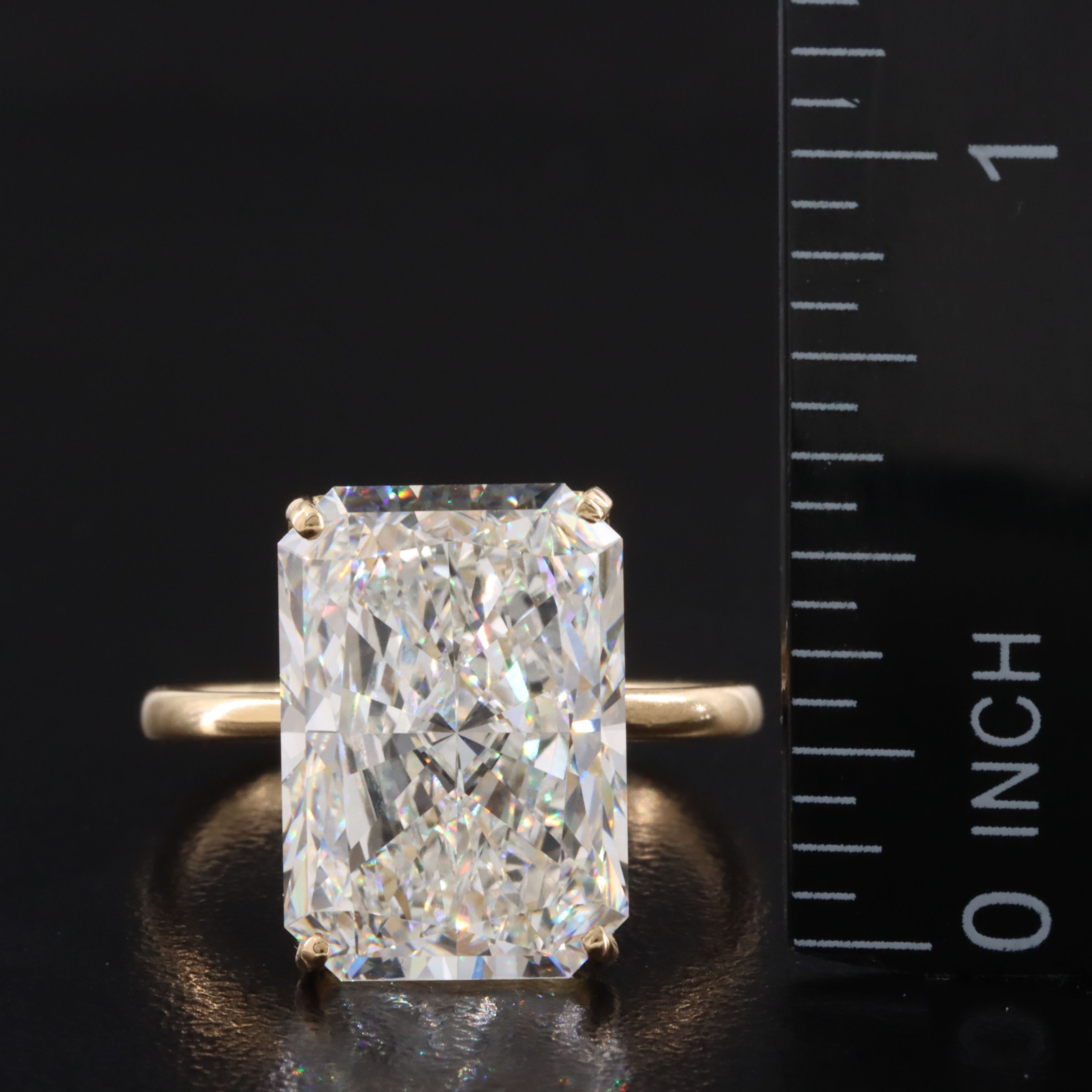 14K 10.03 CT Lab Grown Diamond Solitaire Ring with IGI Report