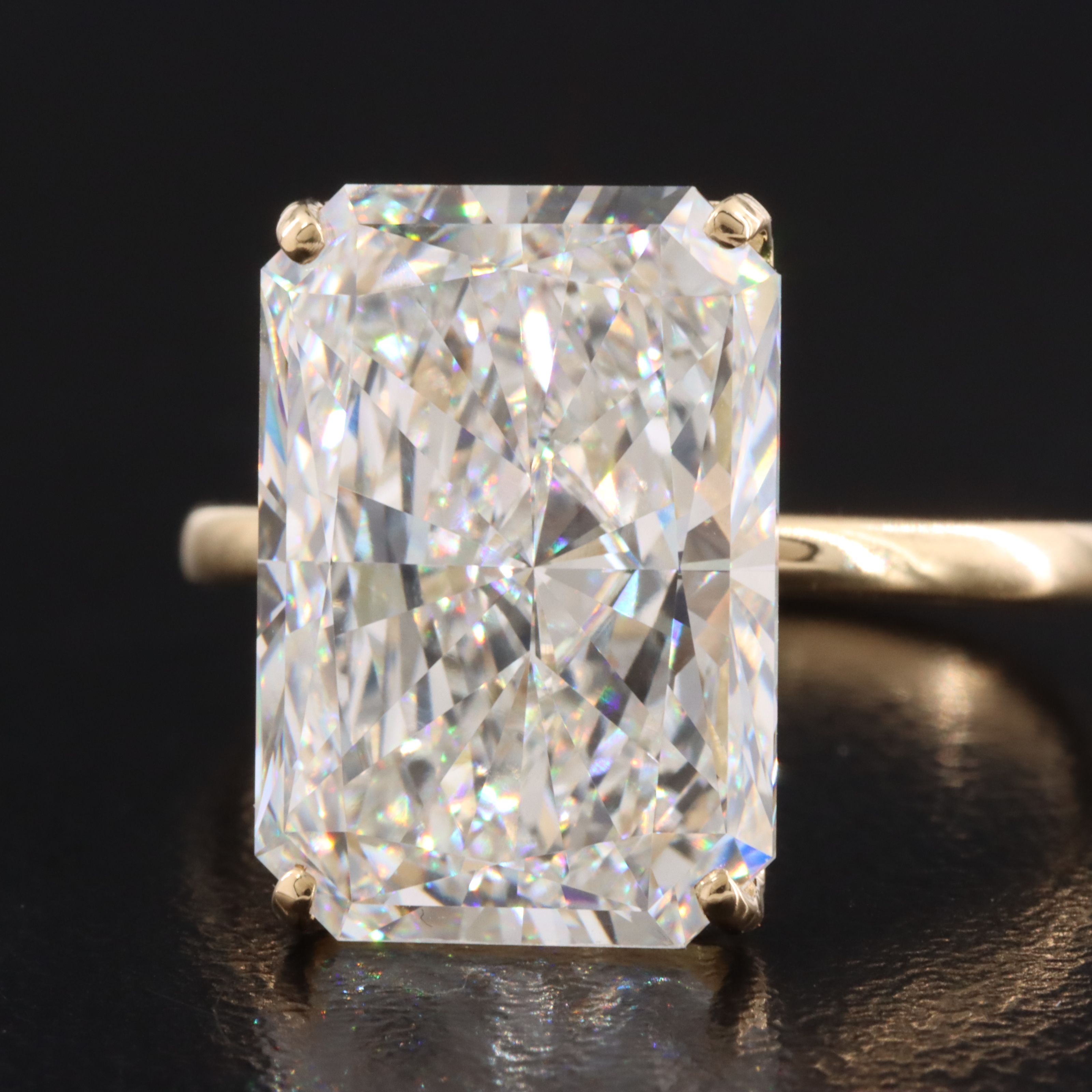 14K 10.03 CT Lab Grown Diamond Solitaire Ring with IGI Report