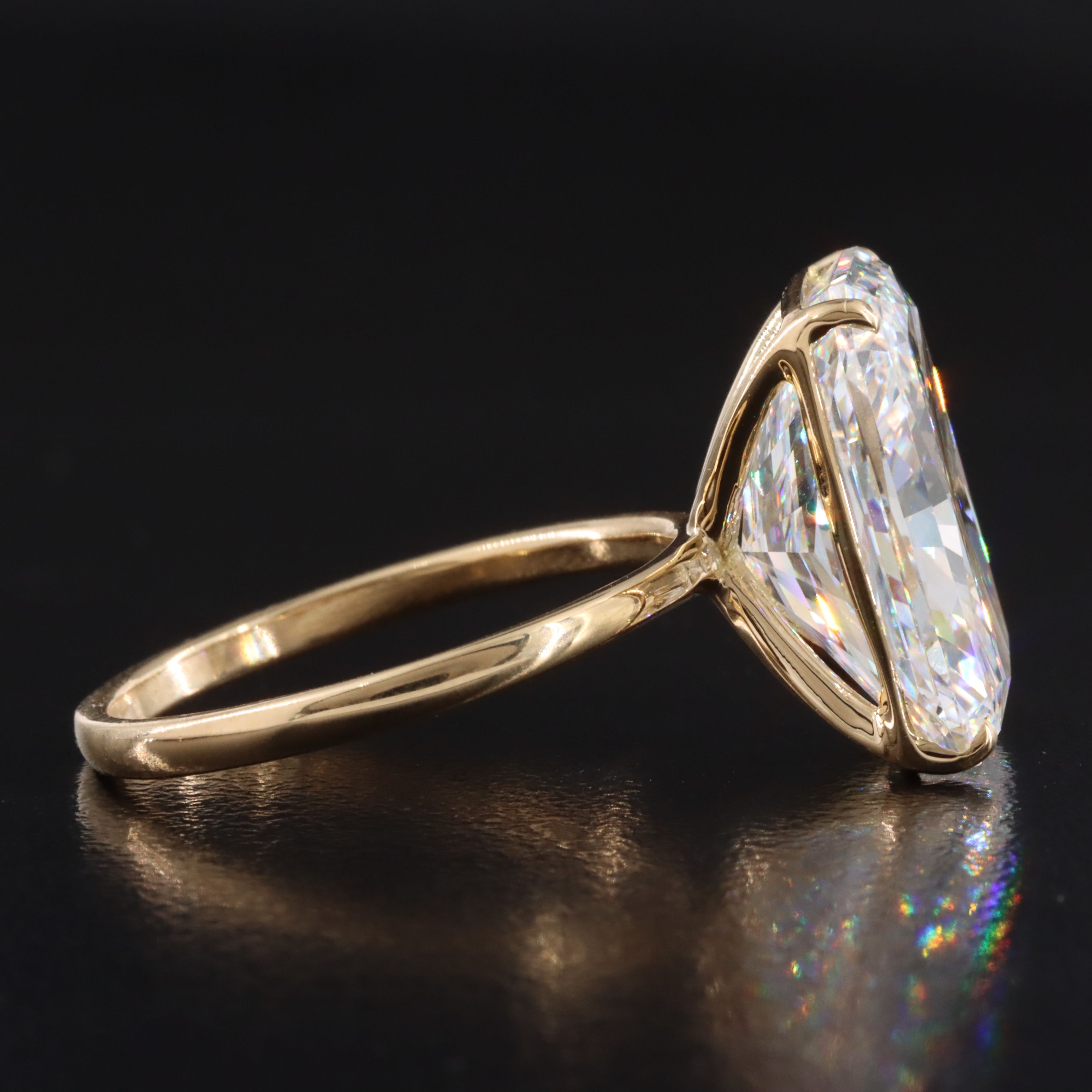 14K 10.03 CT Lab Grown Diamond Solitaire Ring with IGI Report