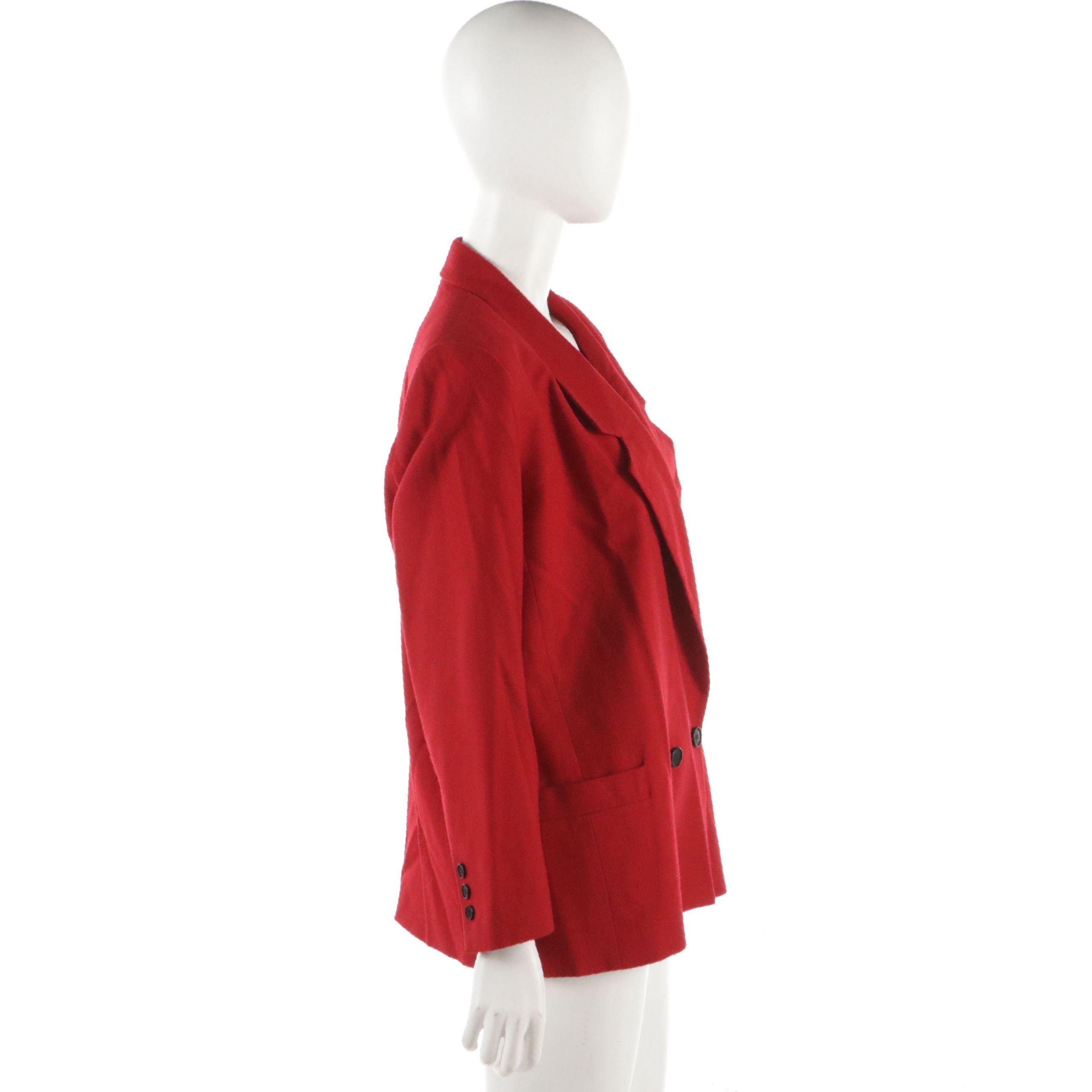 Christian Dior Vintage Red Wool Blazer