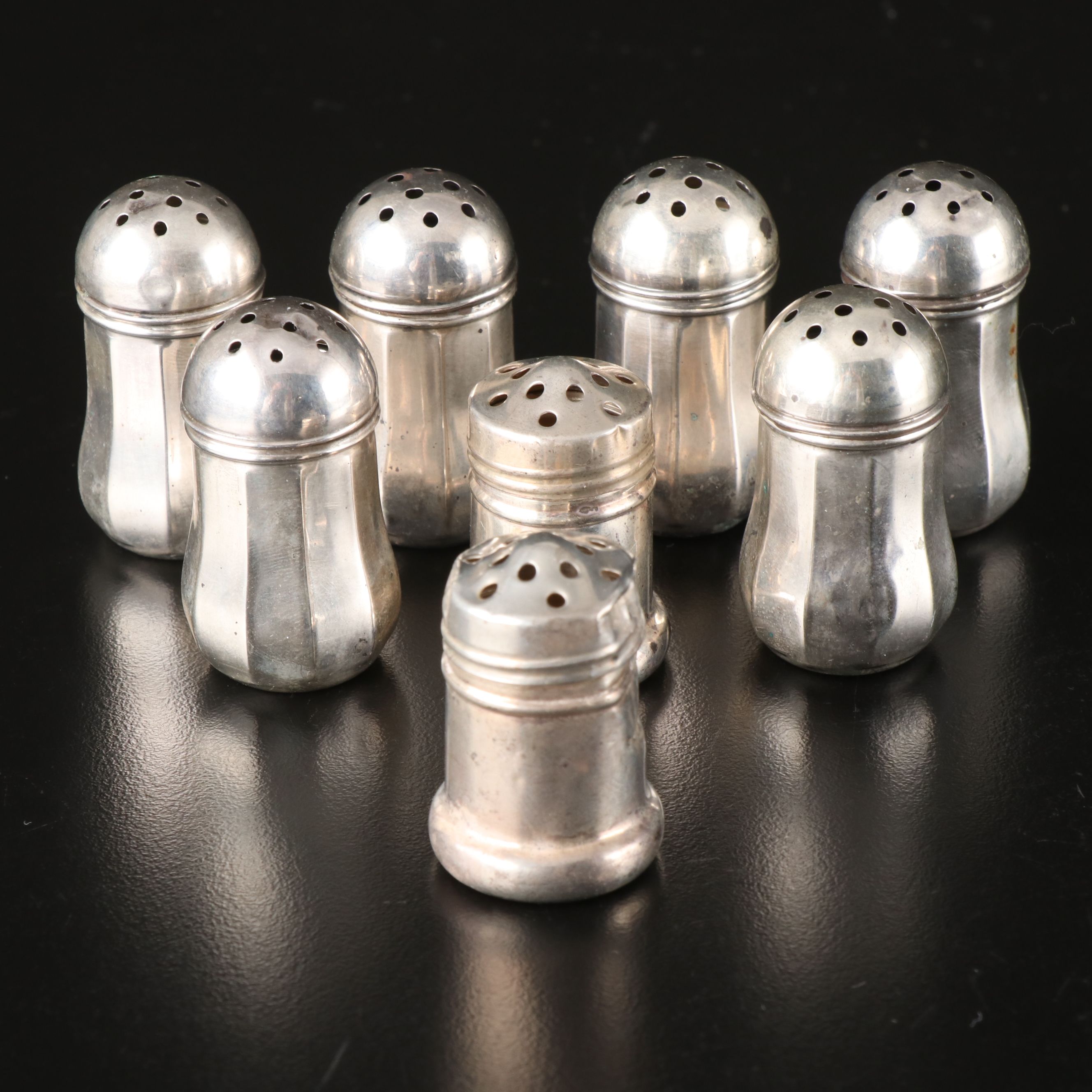 V. L. and Other Vintage Sterling Silver Shakers