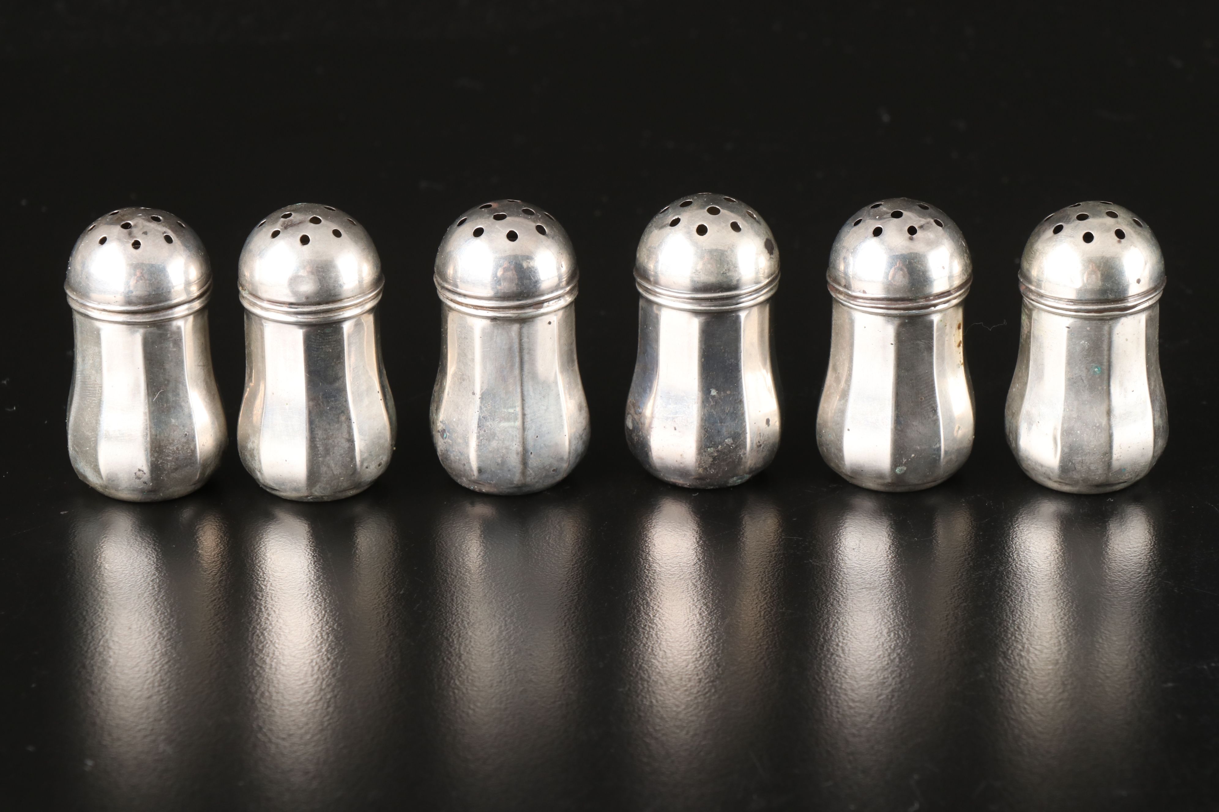V. L. and Other Vintage Sterling Silver Shakers