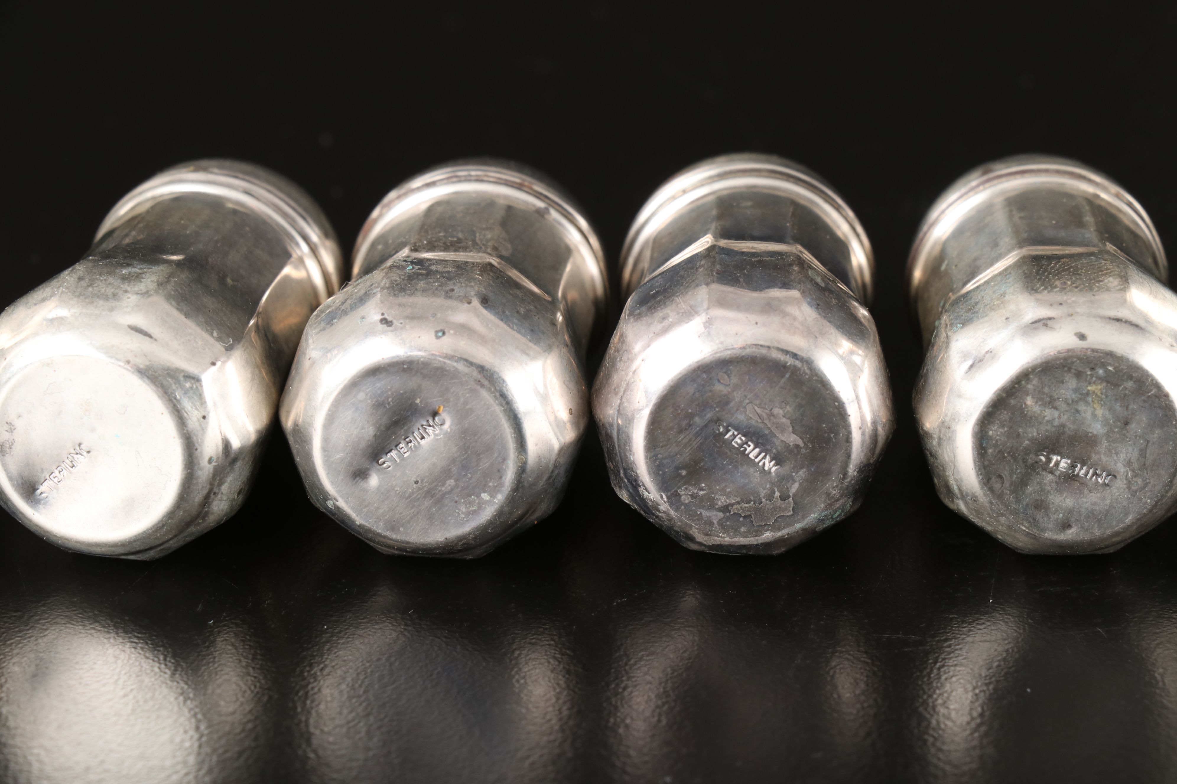 V. L. and Other Vintage Sterling Silver Shakers