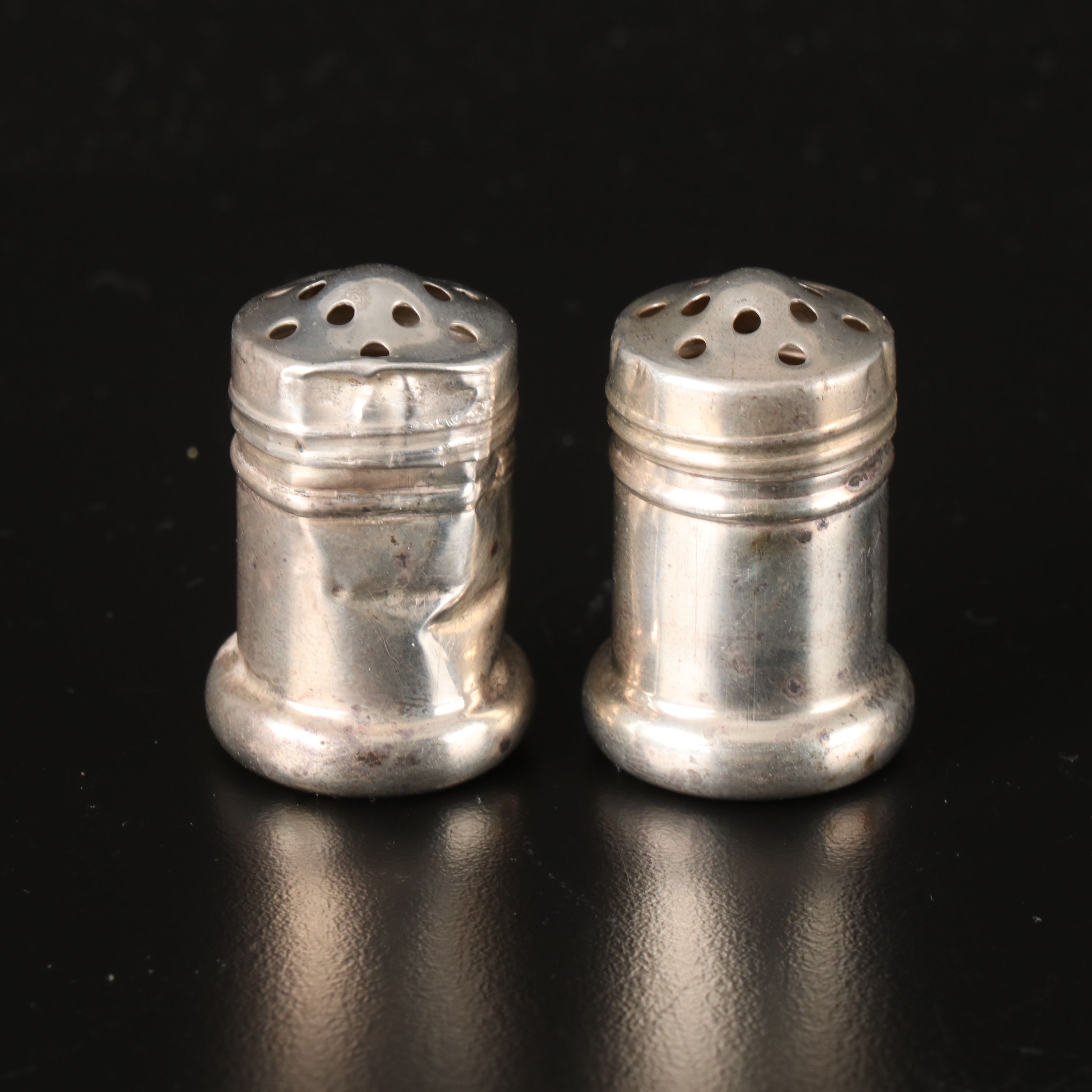 V. L. and Other Vintage Sterling Silver Shakers