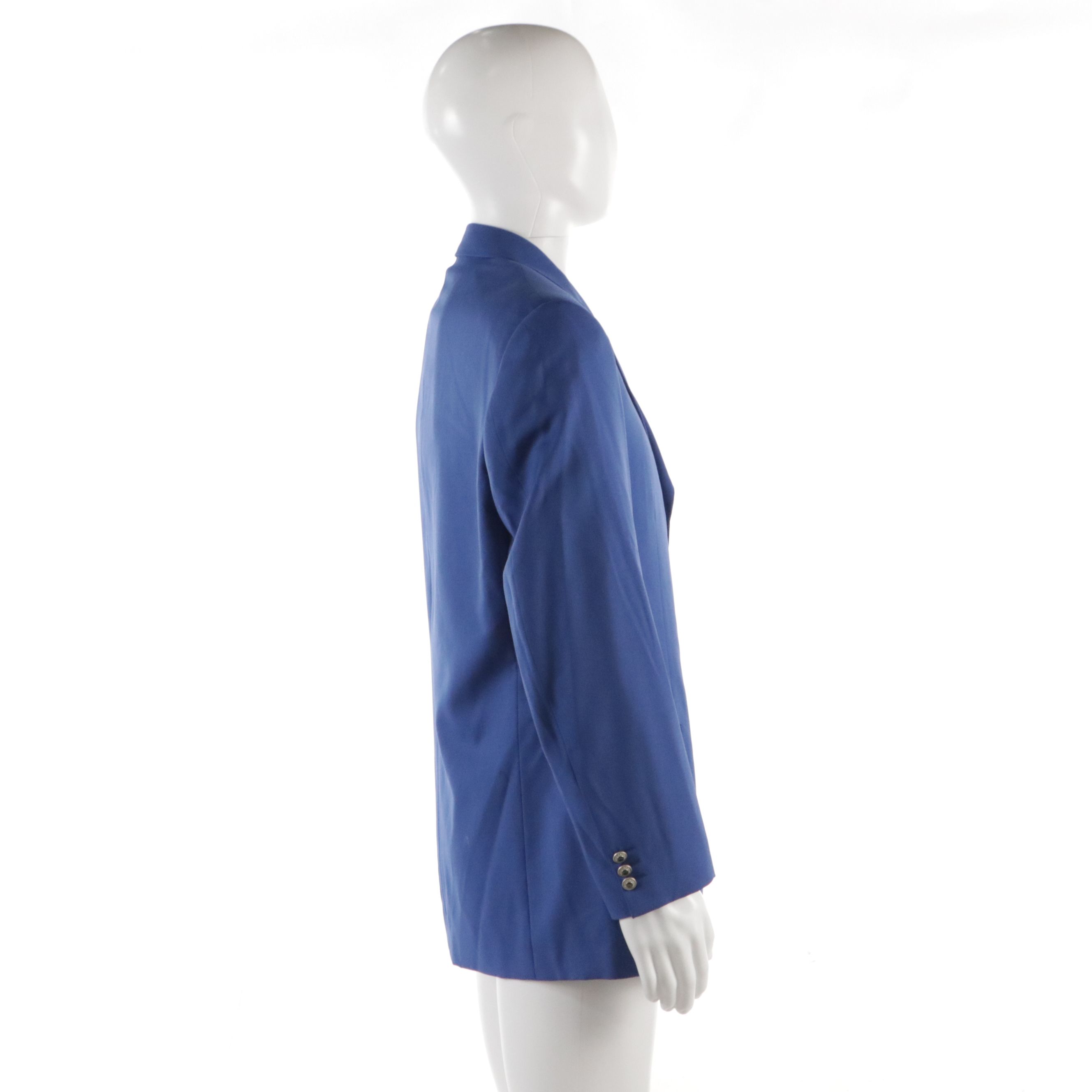 Men's Gianni Versace Classic V2 Royal Blue Wool Blazer, With Tag