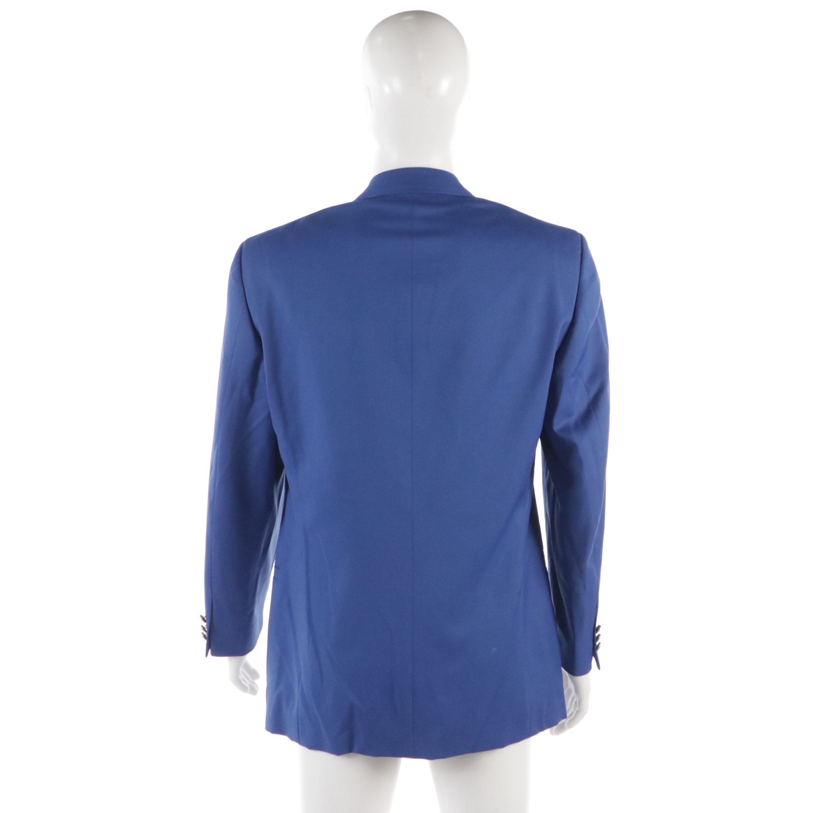 Men's Gianni Versace Classic V2 Royal Blue Wool Blazer, With Tag