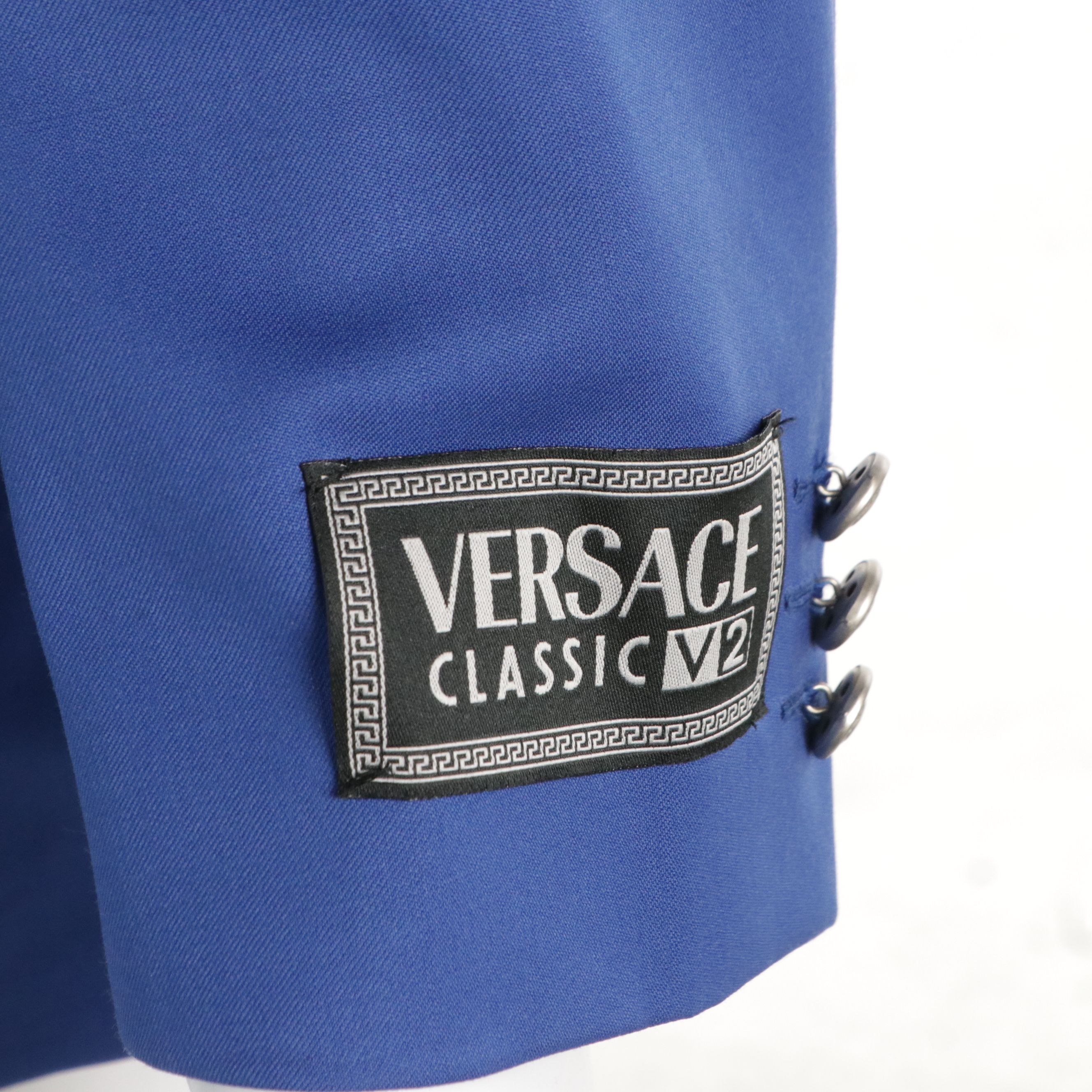 Men's Gianni Versace Classic V2 Royal Blue Wool Blazer, With Tag