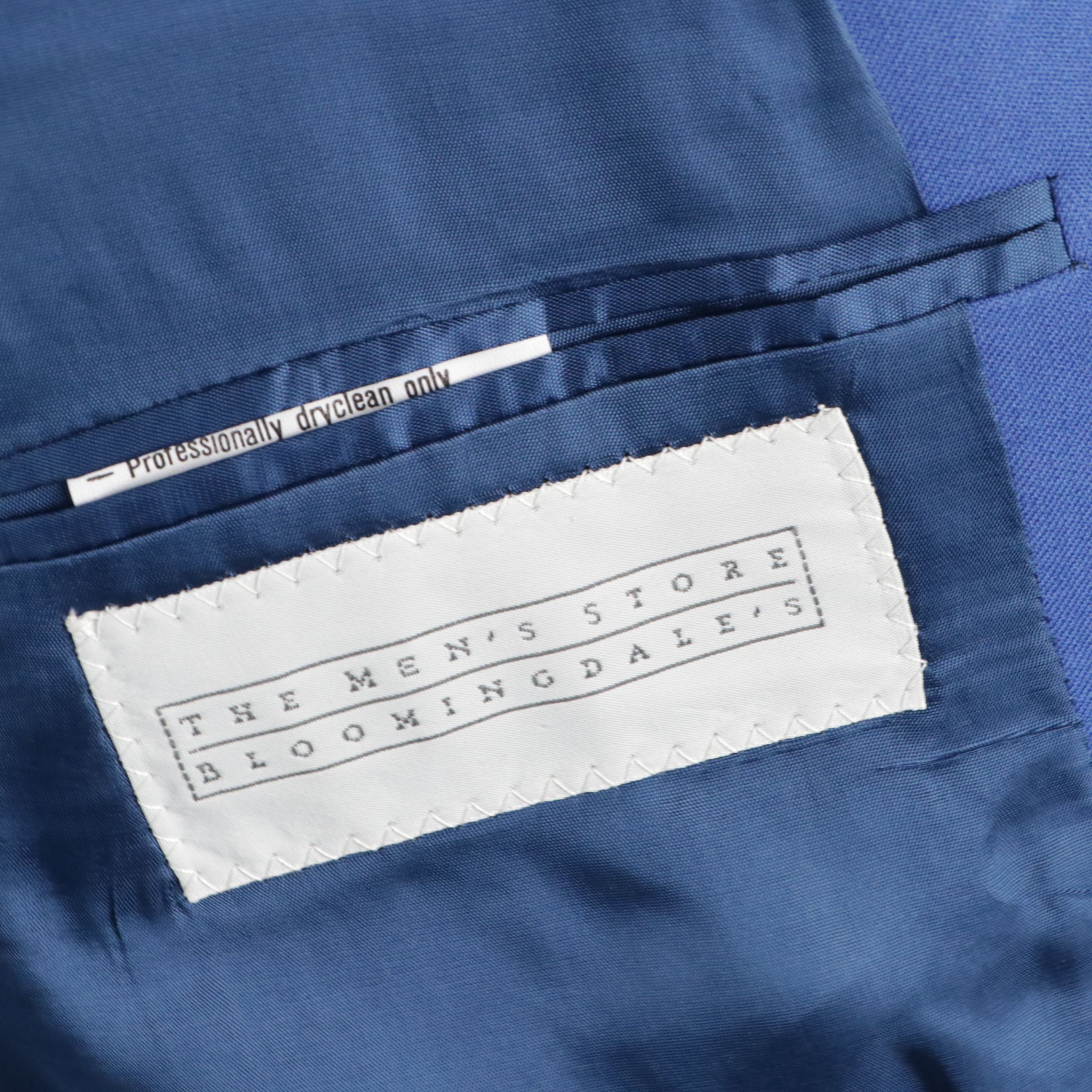 Men's Gianni Versace Classic V2 Royal Blue Wool Blazer, With Tag