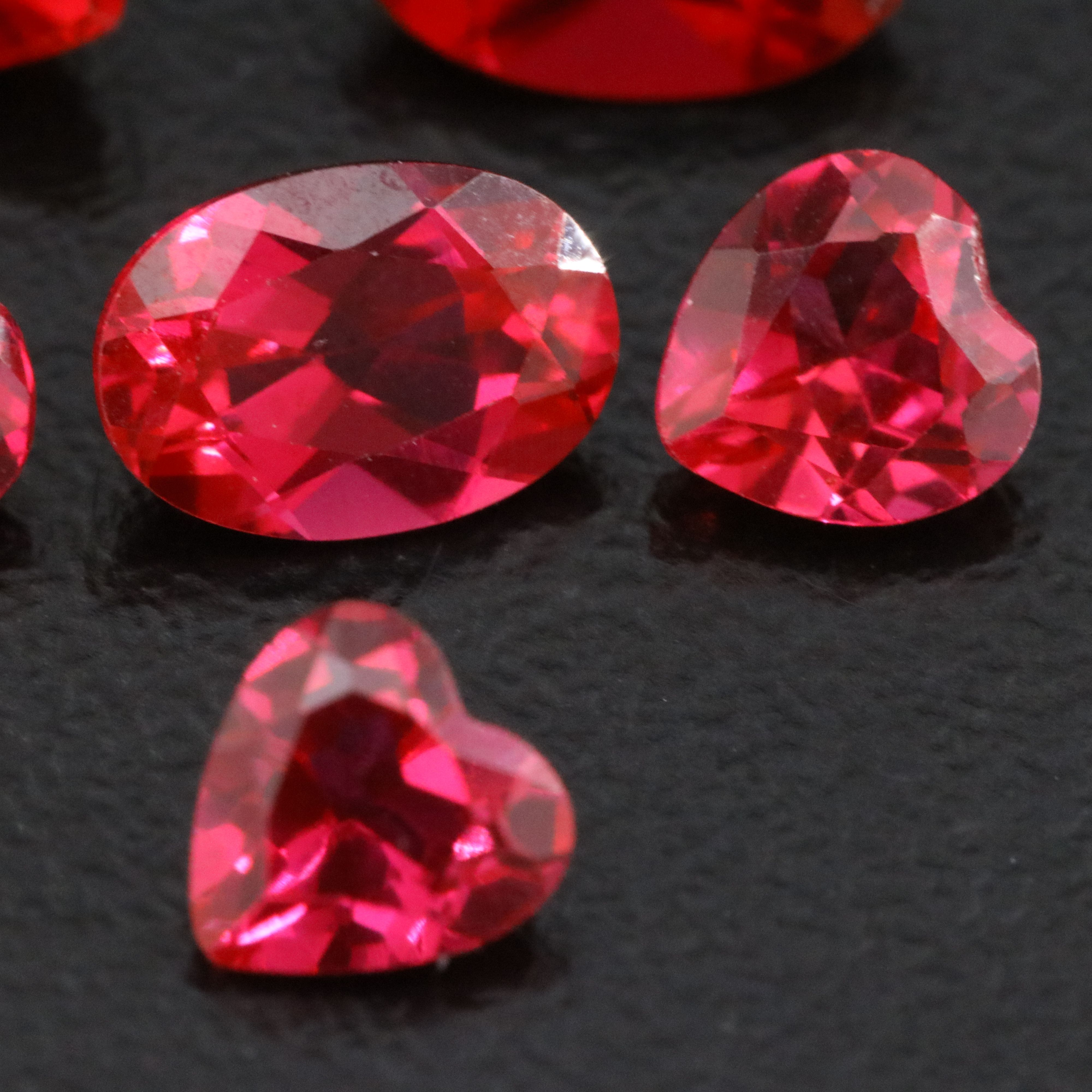 Loose 6.08 CTW Lab Grown Ruby Lot