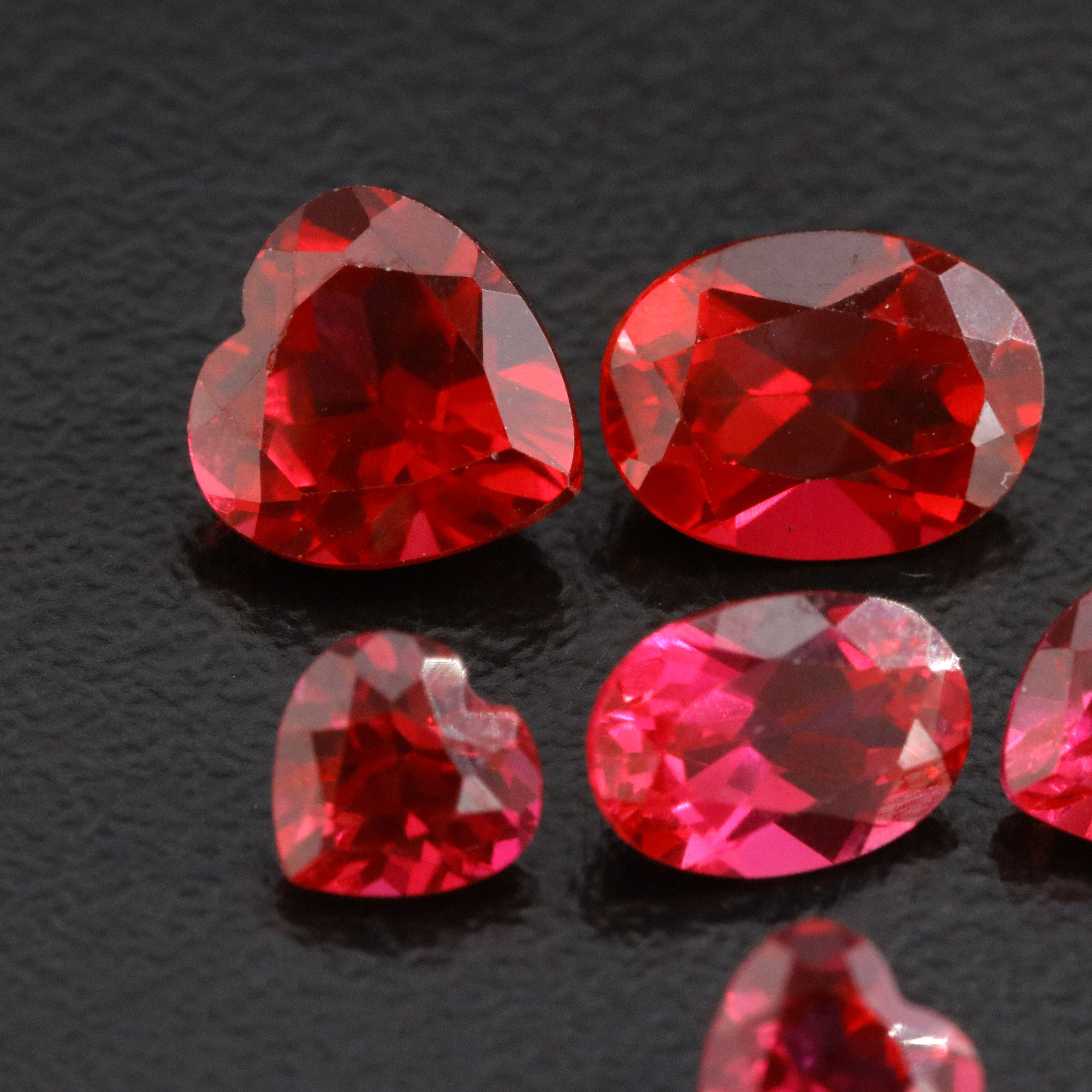 Loose 6.08 CTW Lab Grown Ruby Lot