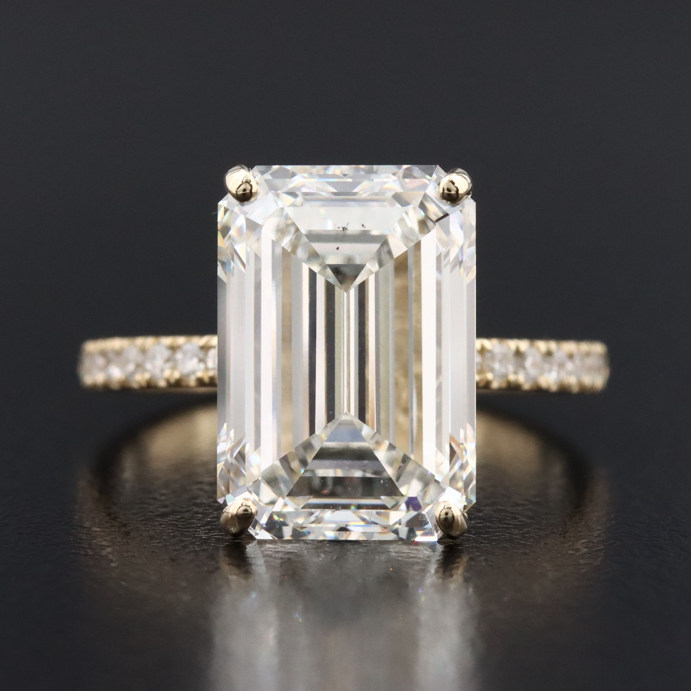 14K 7.39 CTW Lab Grown Diamond Ring with IGI Report