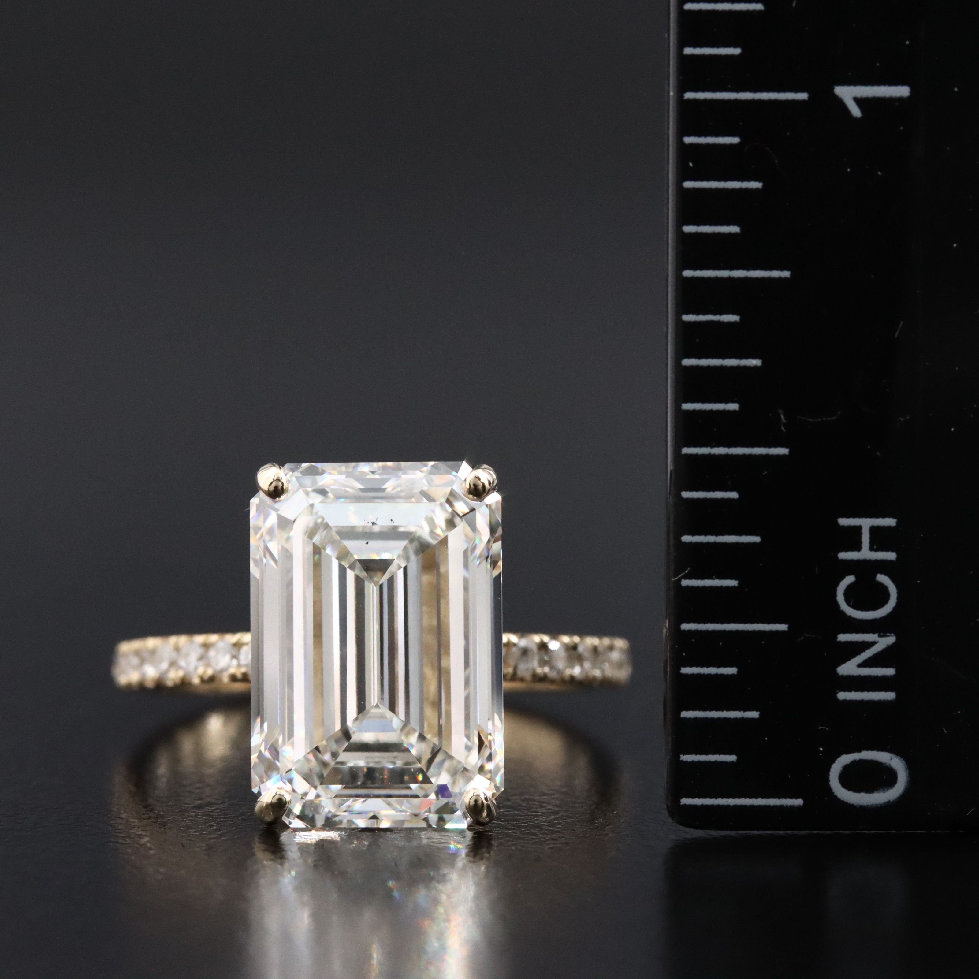 14K 7.39 CTW Lab Grown Diamond Ring with IGI Report