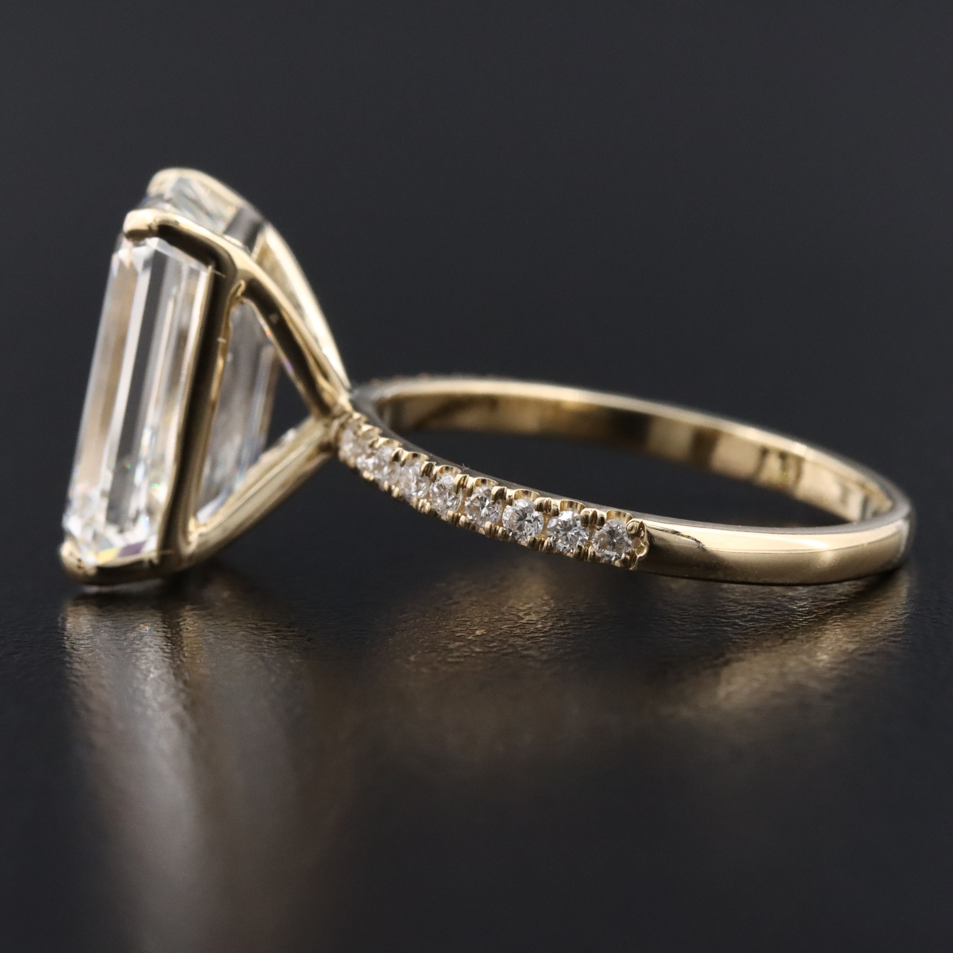 14K 7.39 CTW Lab Grown Diamond Ring with IGI Report