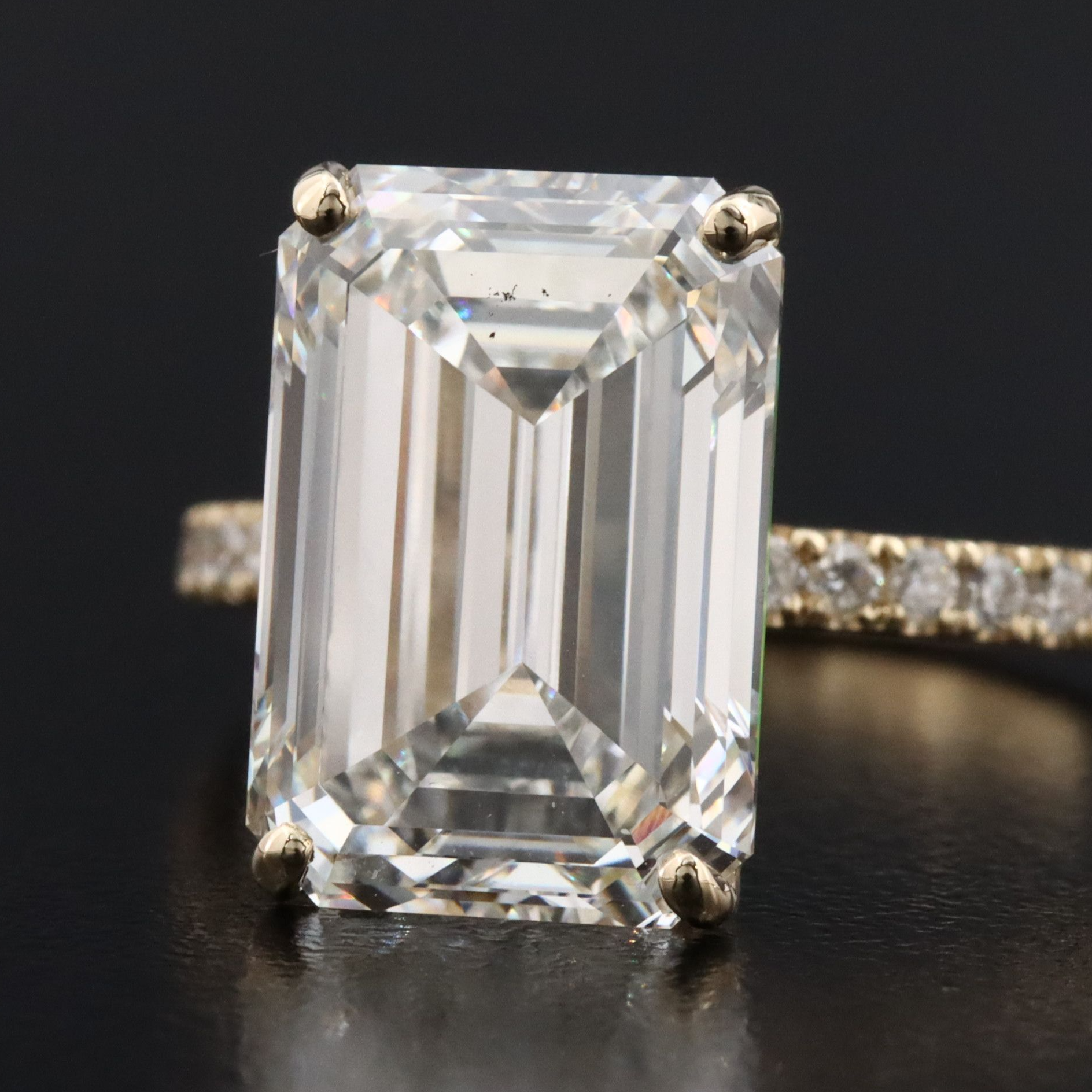 14K 7.39 CTW Lab Grown Diamond Ring with IGI Report