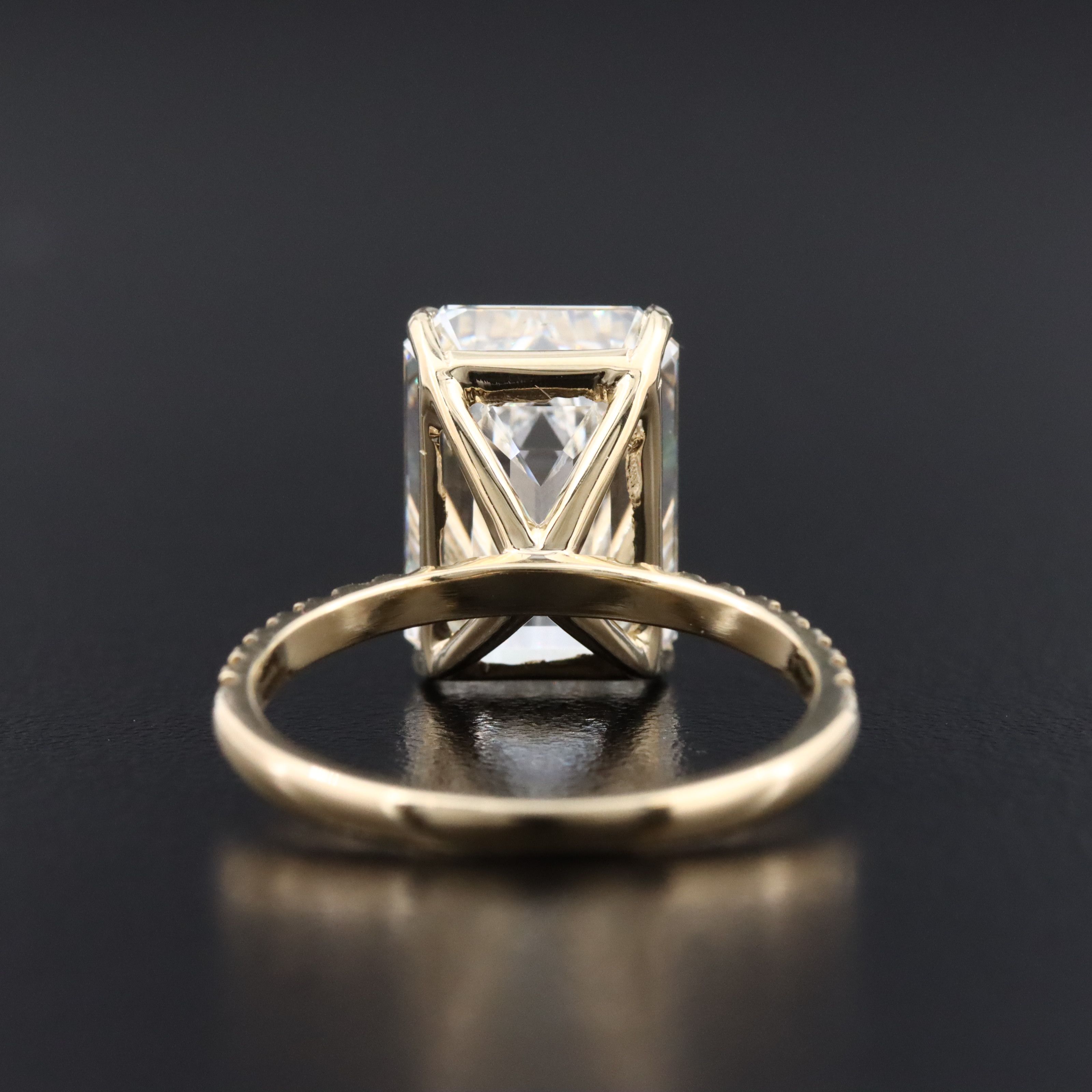 14K 7.39 CTW Lab Grown Diamond Ring with IGI Report